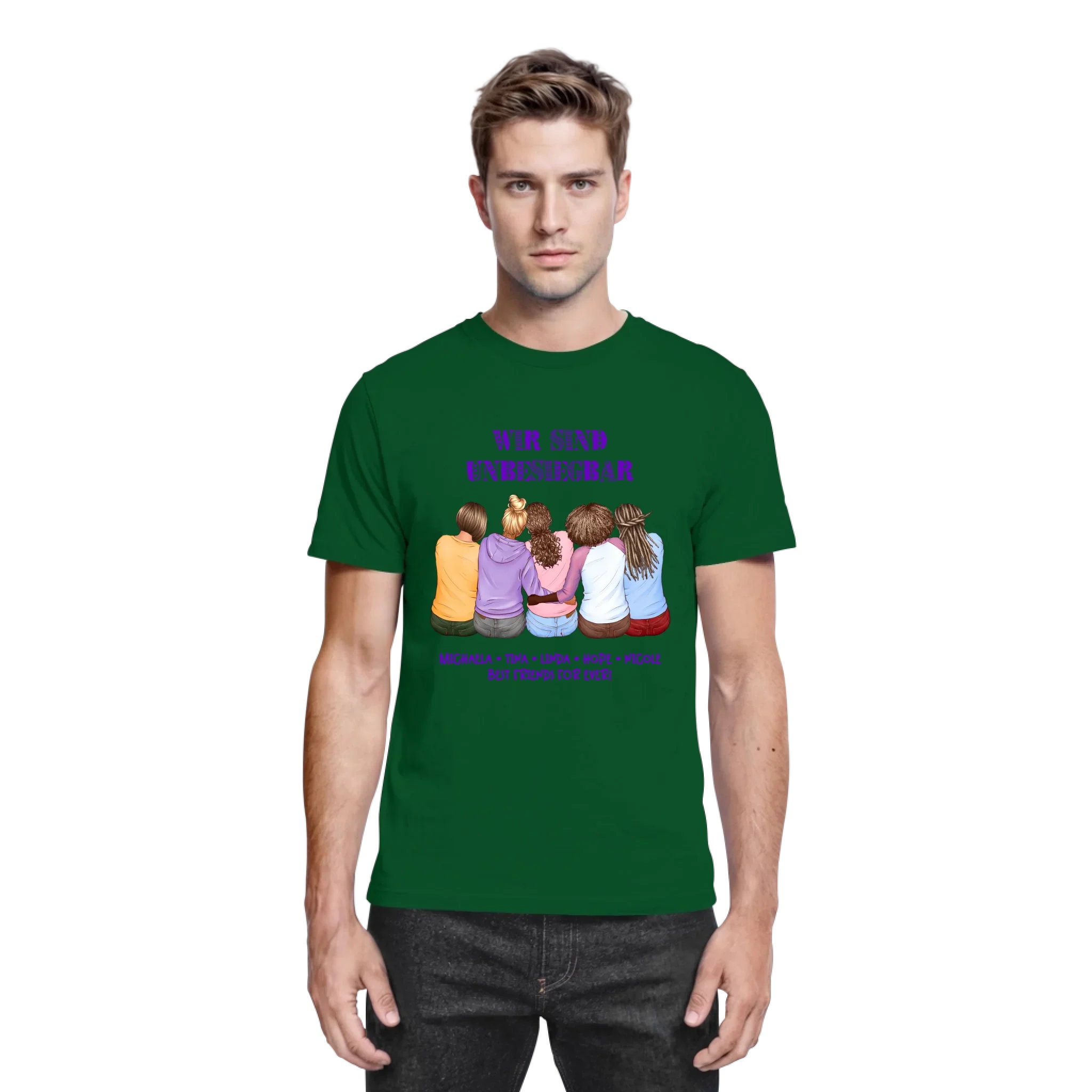 Besties: 2-5 Freundinnen • mehrere Artikel • ’Statement-Collection’ • Wunschtext • personalisierte Figuren