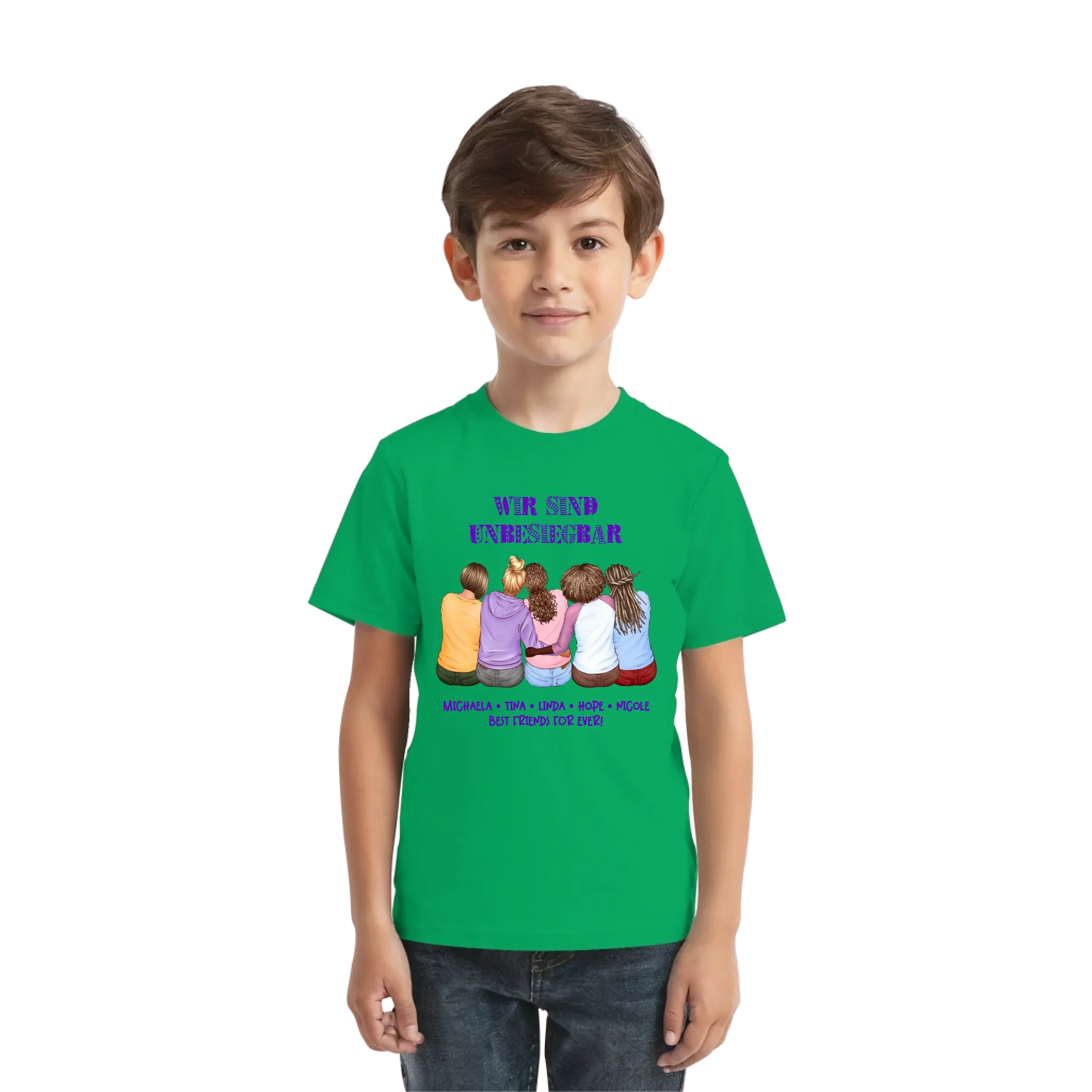 Besties: 2-5 Freundinnen • mehrere Artikel • ’Statement-Collection’ • Wunschtext • personalisierte Figuren