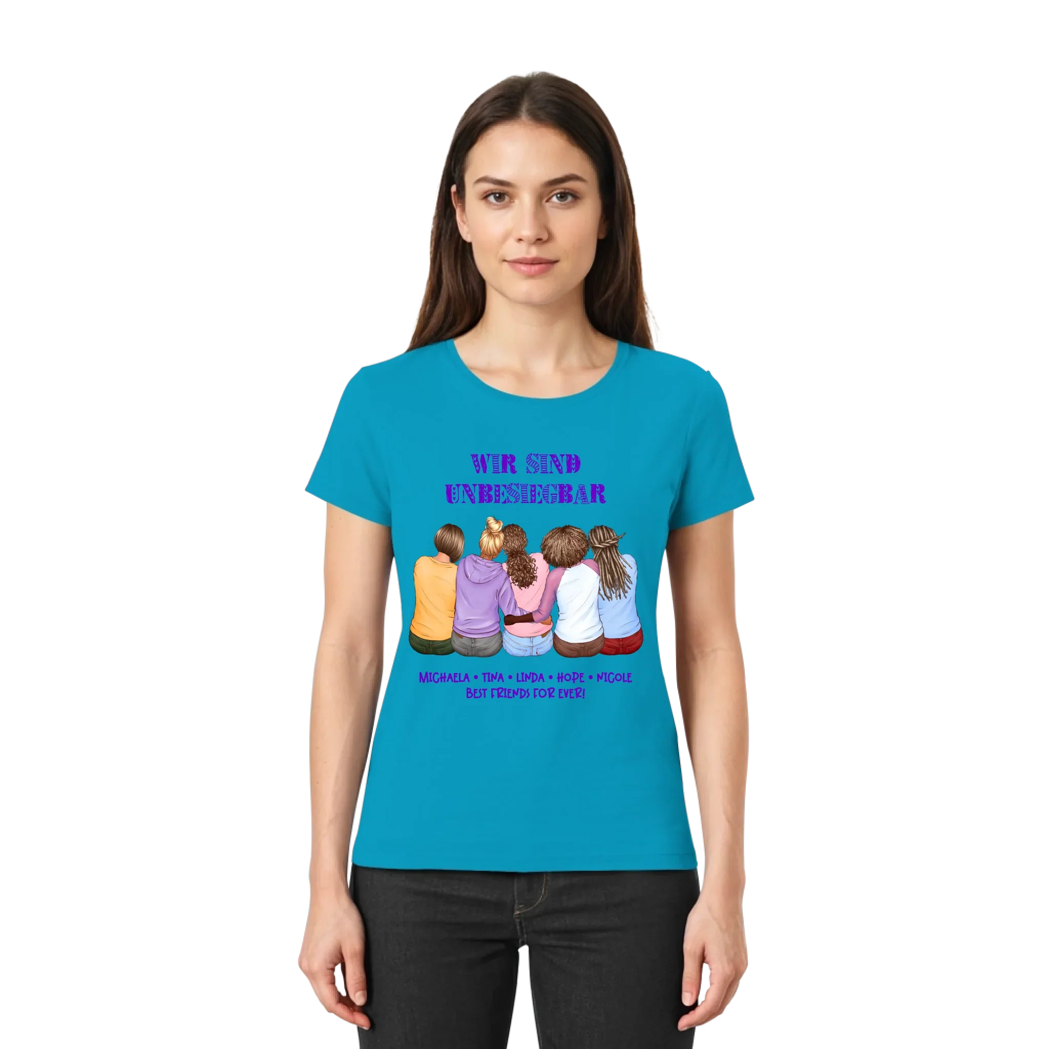 Besties: 2-5 Freundinnen • mehrere Artikel • ’Statement-Collection’ • Wunschtext • personalisierte Figuren