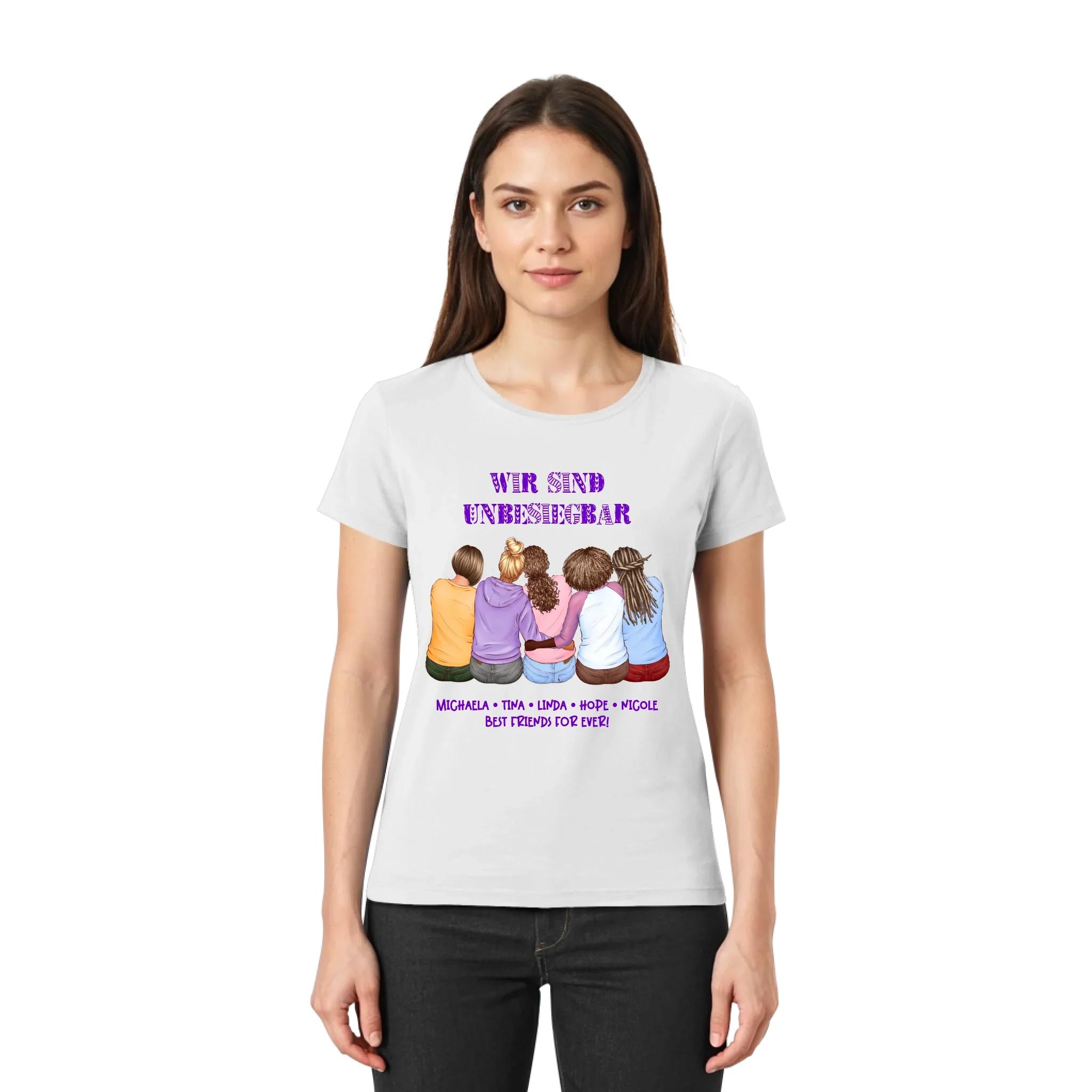 Besties: 2-5 Freundinnen • mehrere Artikel • ’Statement-Collection’ • Wunschtext • personalisierte Figuren