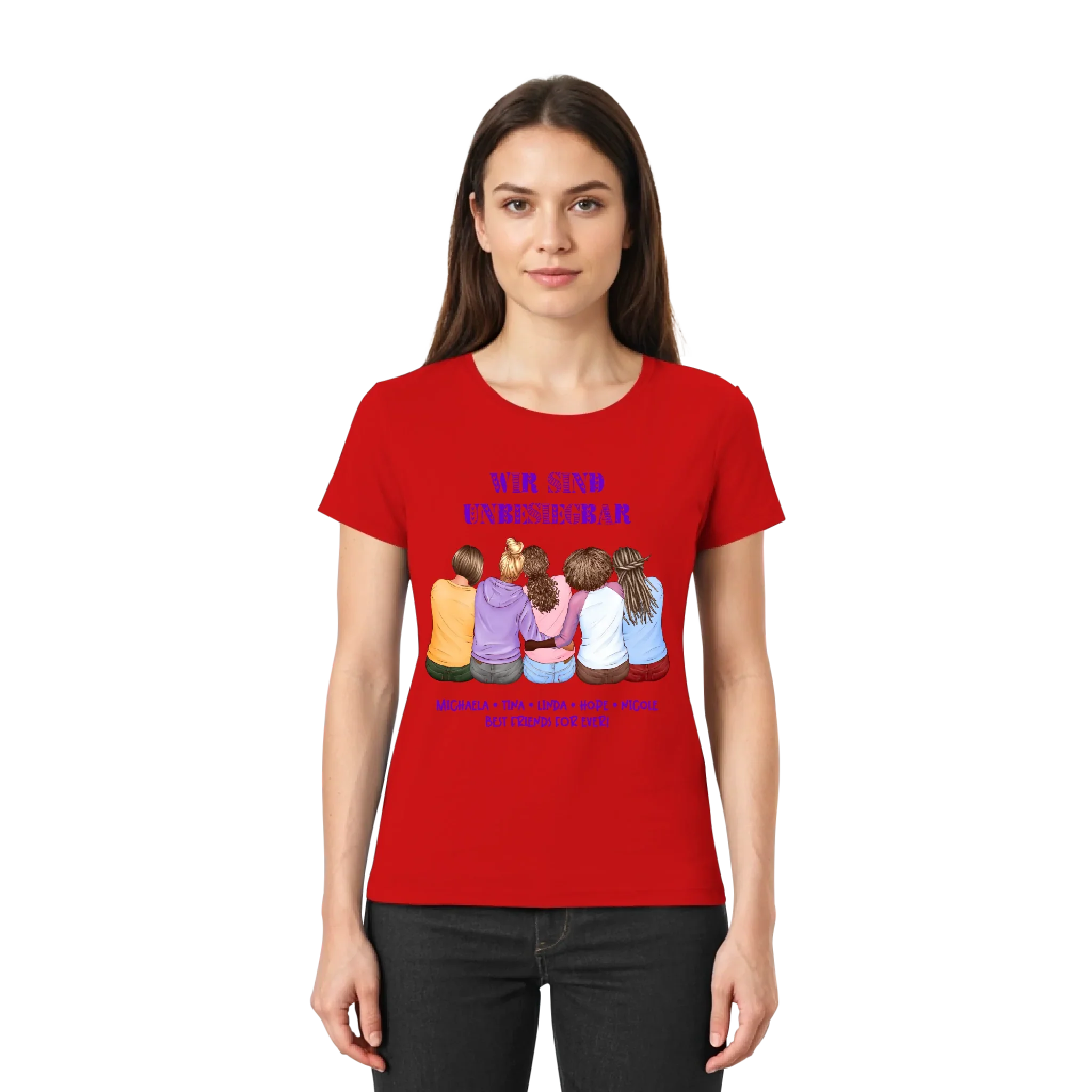 Besties: 2-5 Freundinnen • mehrere Artikel • ’Statement-Collection’ • Wunschtext • personalisierte Figuren