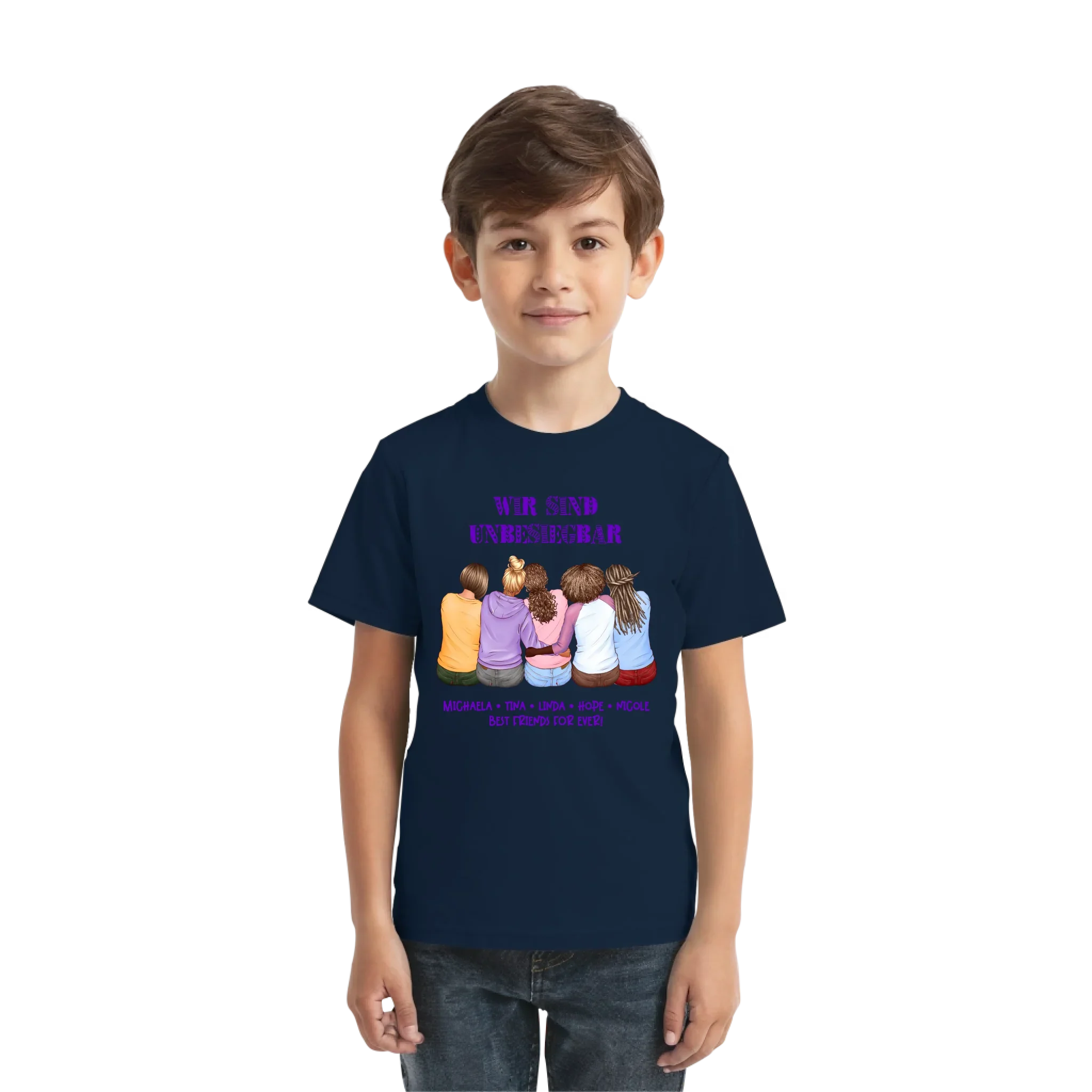 Besties: 2-5 Freundinnen • mehrere Artikel • ’Statement-Collection’ • Wunschtext • personalisierte Figuren