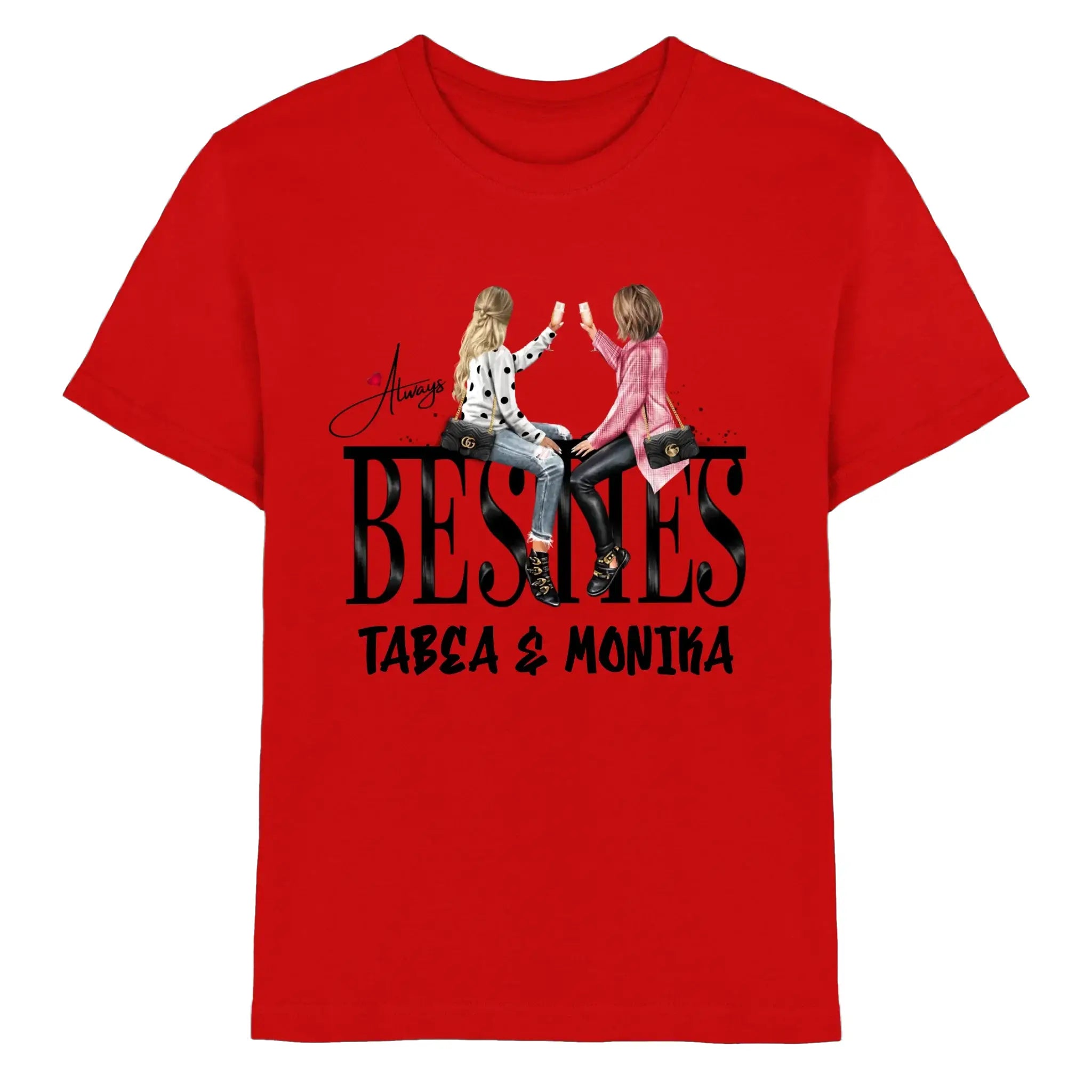 Besties: Girls on Text • mehrere Artikel • ’Statement-Collection’ • Wunschtext • personalisierte Figuren - Premium