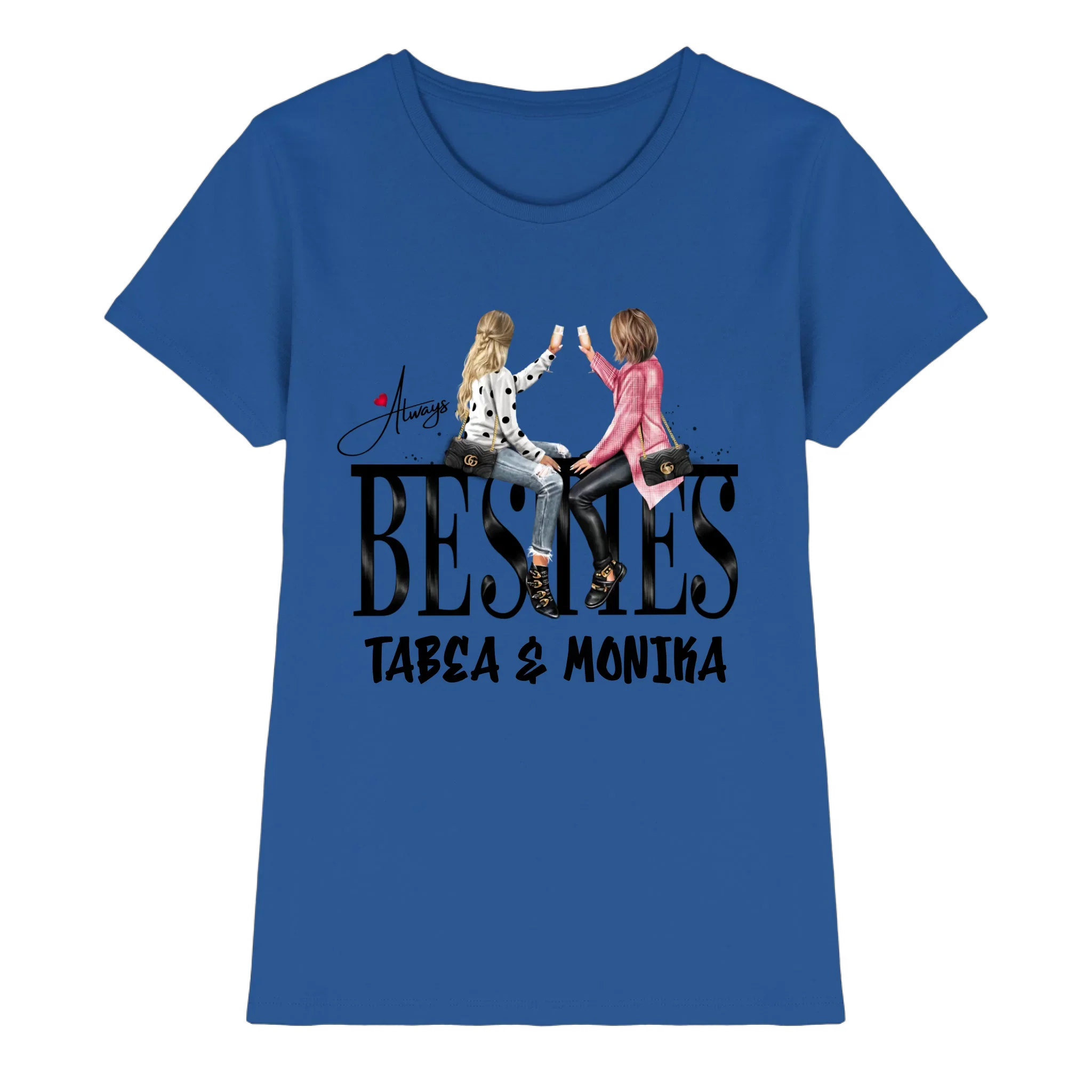 Besties: Girls on Text • mehrere Artikel • ’Statement-Collection’ • Wunschtext • personalisierte Figuren - Premium