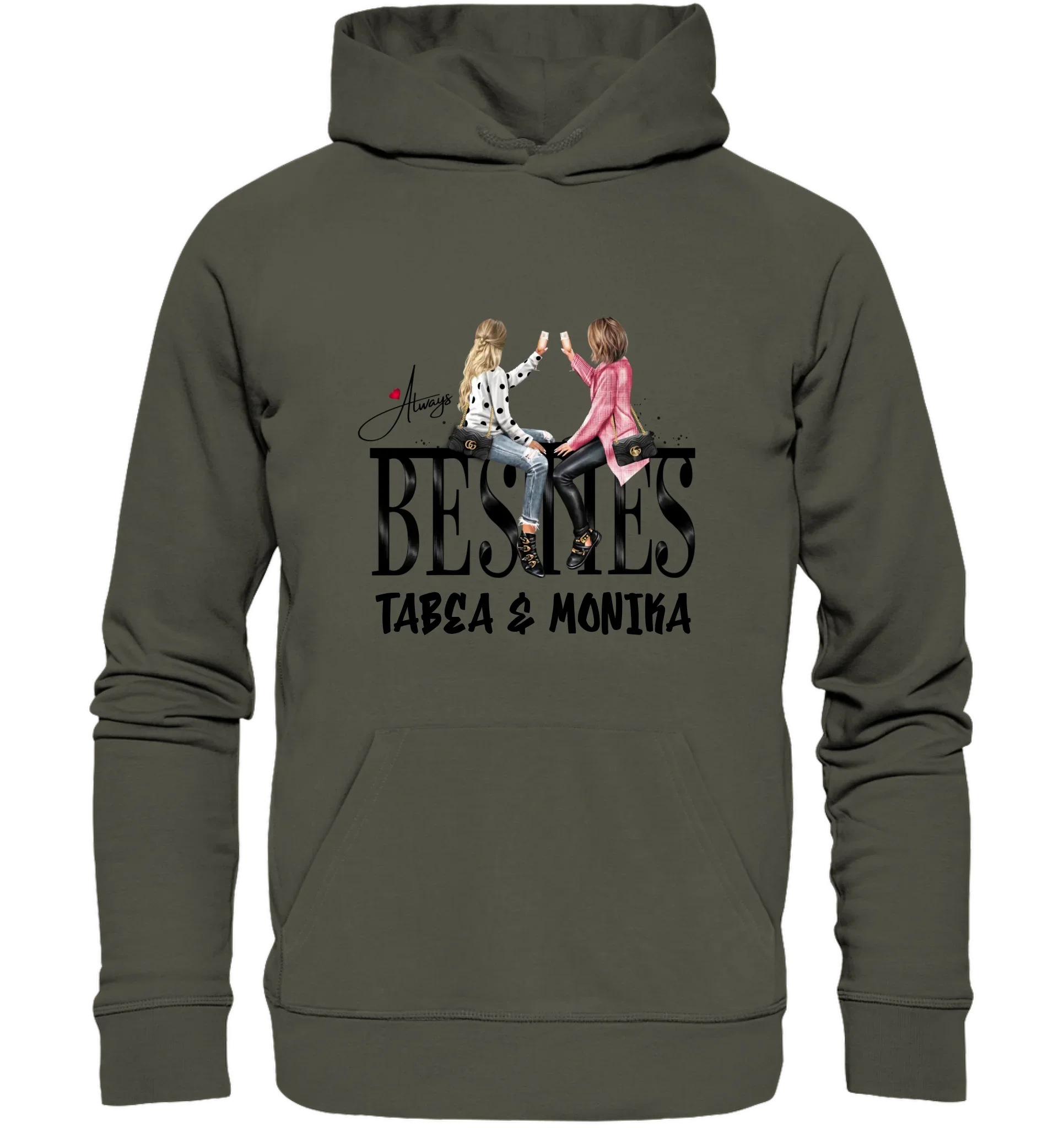 Besties: Girls on Text • mehrere Artikel • ’Statement-Collection’ • Wunschtext • personalisierte Figuren - Unisex