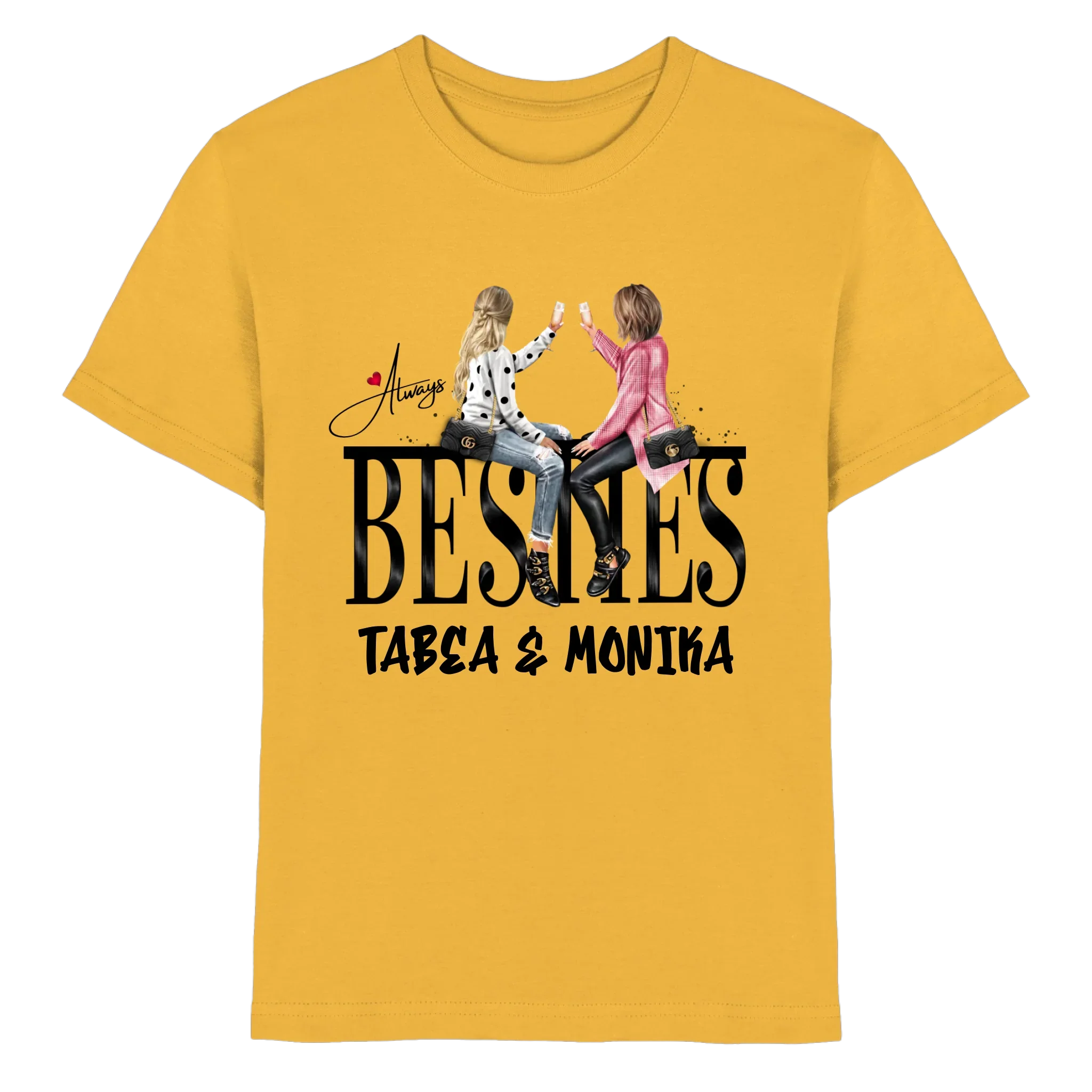 Besties: Girls on Text • mehrere Artikel • ’Statement-Collection’ • Wunschtext • personalisierte Figuren - Premium