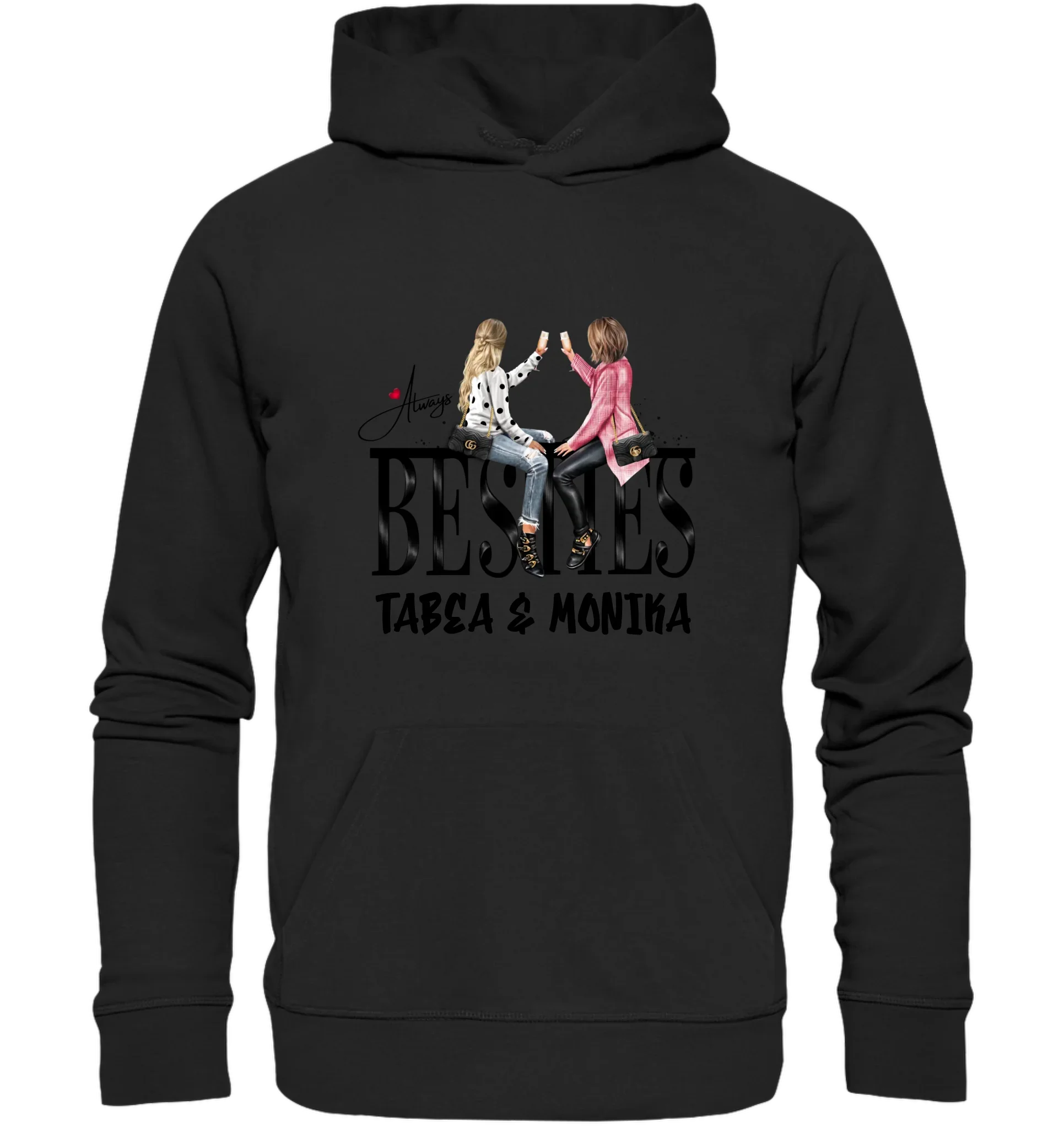 Besties: Girls on Text • mehrere Artikel • ’Statement-Collection’ • Wunschtext • personalisierte Figuren - Unisex