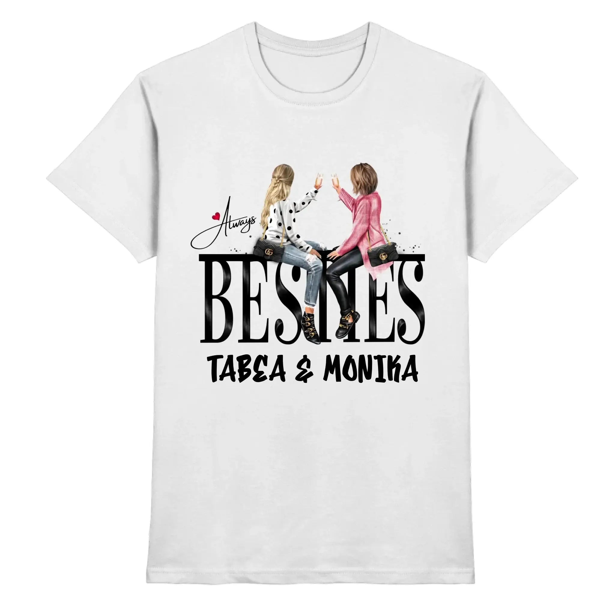 Besties: Girls on Text • mehrere Artikel • ’Statement-Collection’ • Wunschtext • personalisierte Figuren - Premium