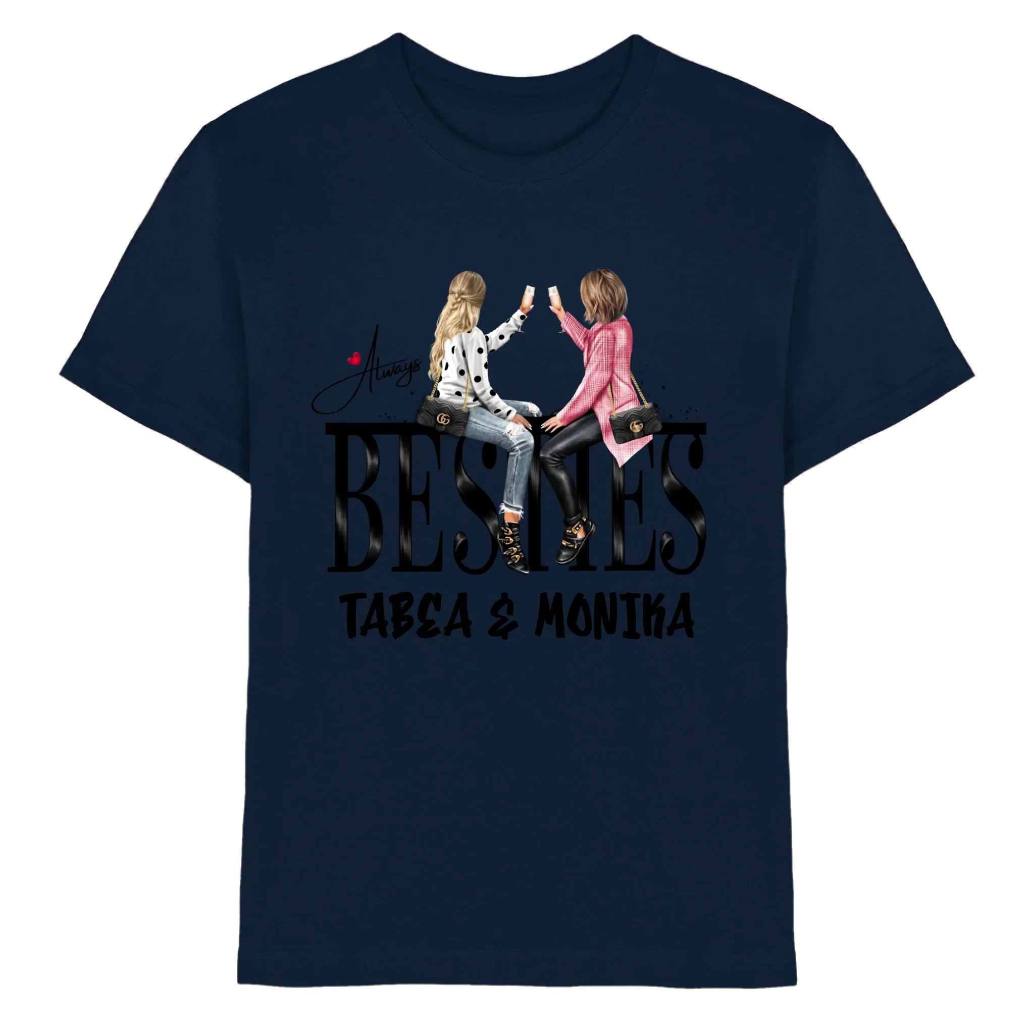 Besties: Girls on Text • mehrere Artikel • ’Statement-Collection’ • Wunschtext • personalisierte Figuren - Premium