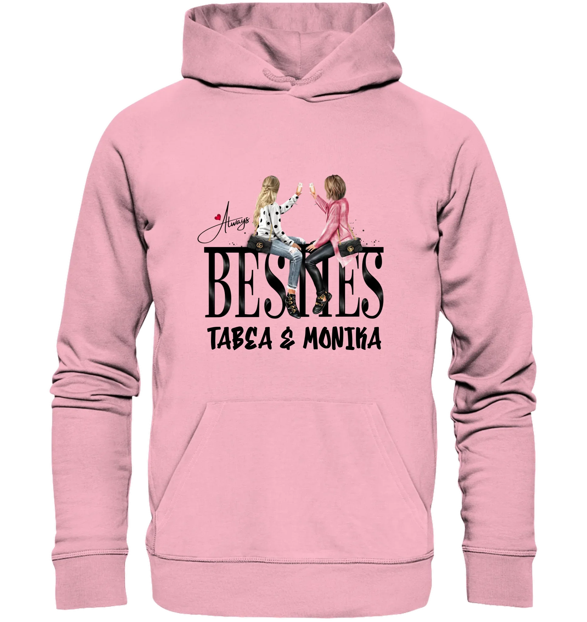 Besties: Girls on Text • mehrere Artikel • ’Statement-Collection’ • Wunschtext • personalisierte Figuren - Unisex