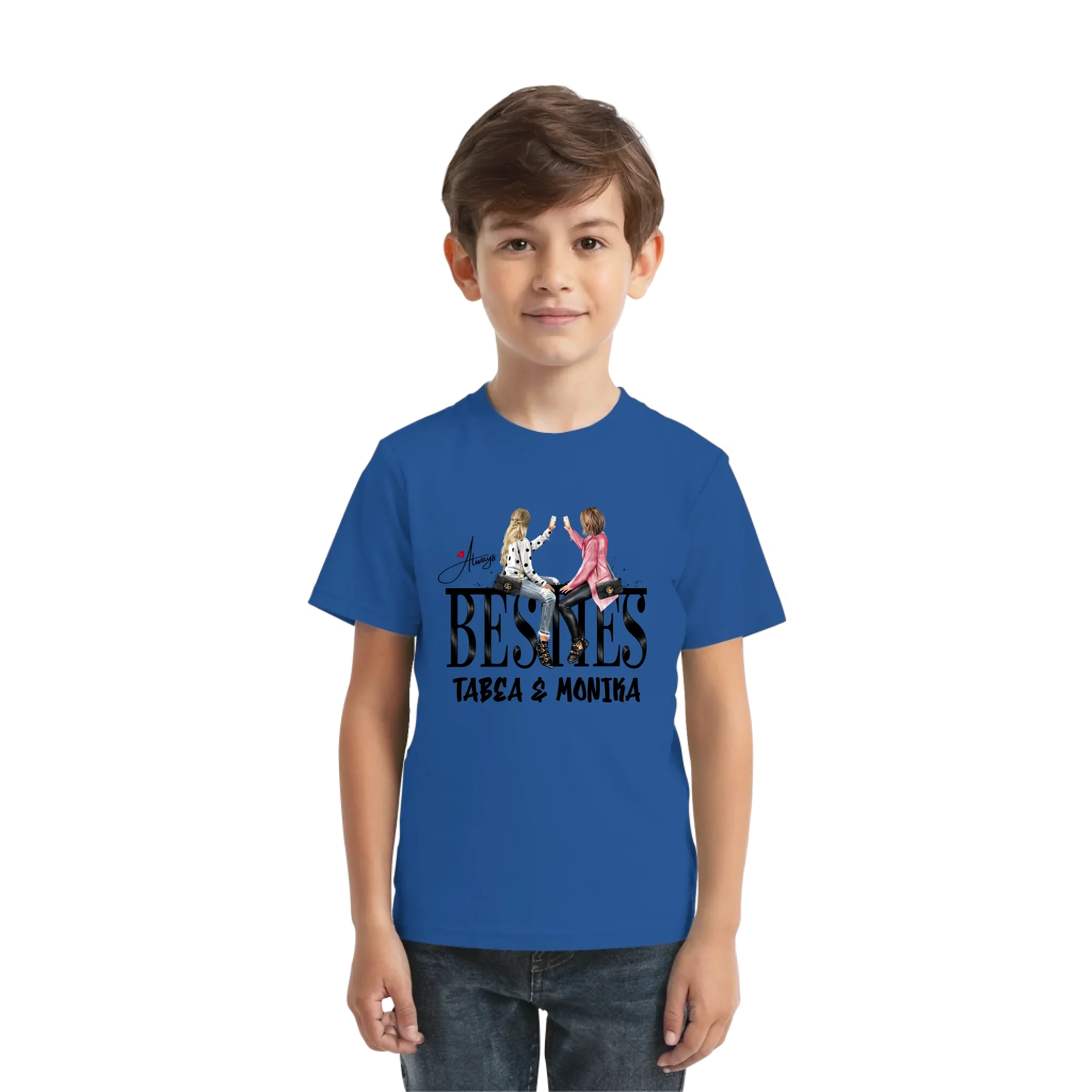 Besties: Girls on Text • mehrere Artikel • ’Statement-Collection’ • Wunschtext • personalisierte Figuren