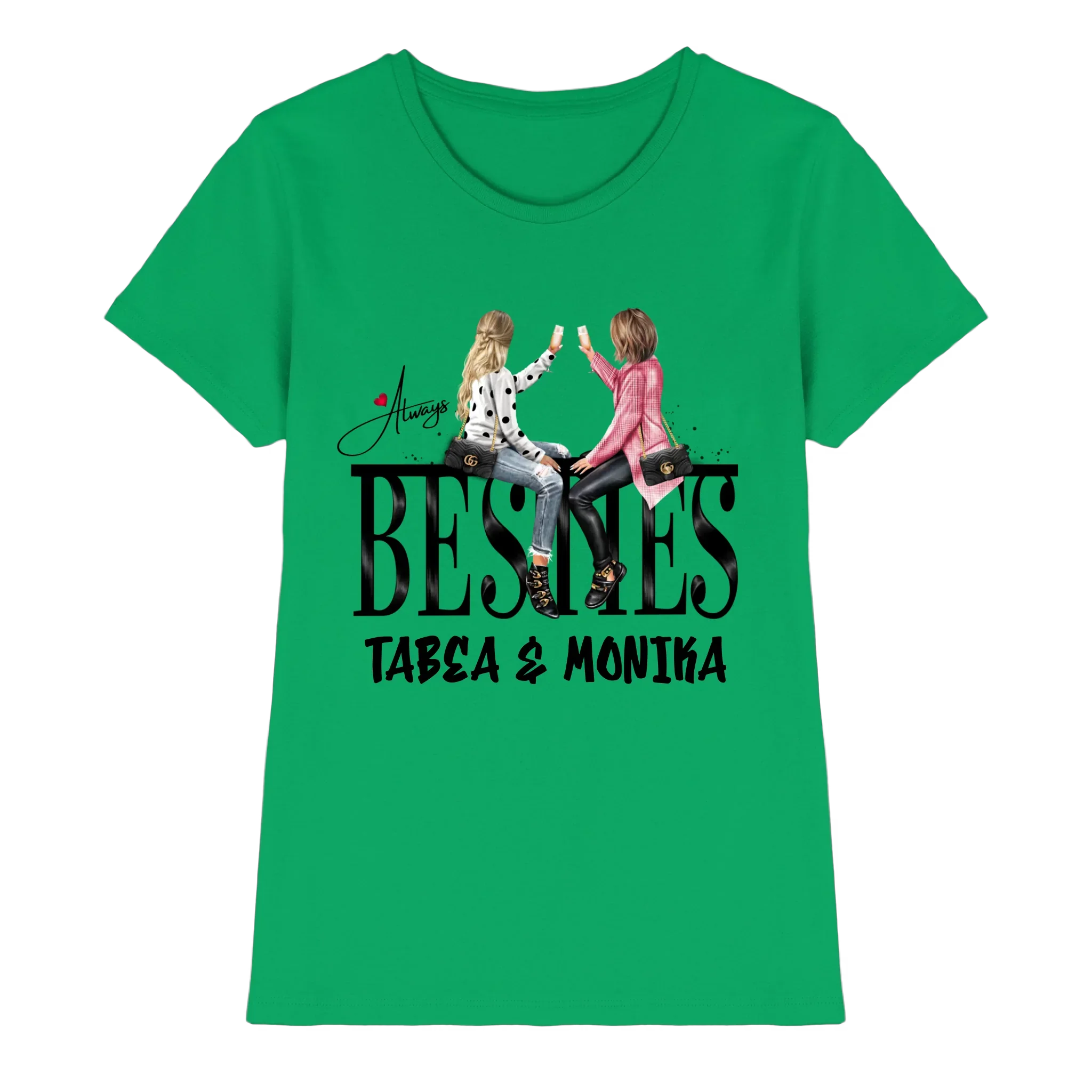 Besties: Girls on Text • mehrere Artikel • ’Statement-Collection’ • Wunschtext • personalisierte Figuren - Premium