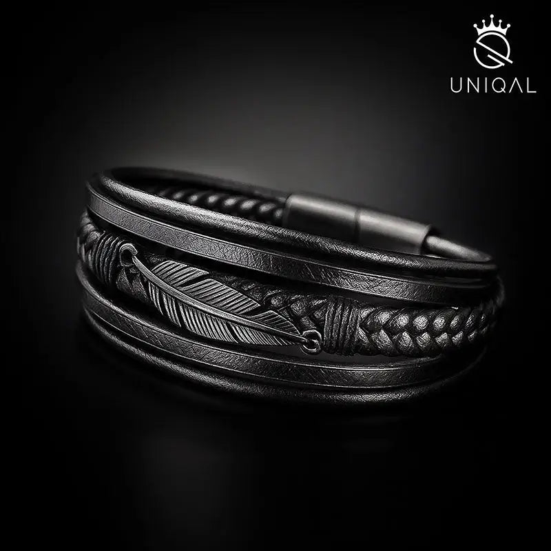 BLACK FEATHER - Armband