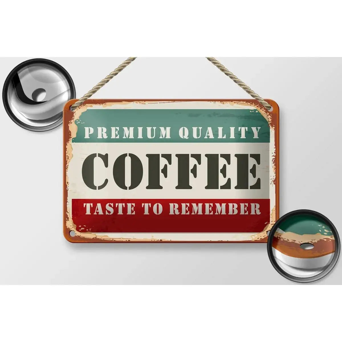 Blechschild Retro 18x12cm Premium Quality Coffee Kaffee Dekoration