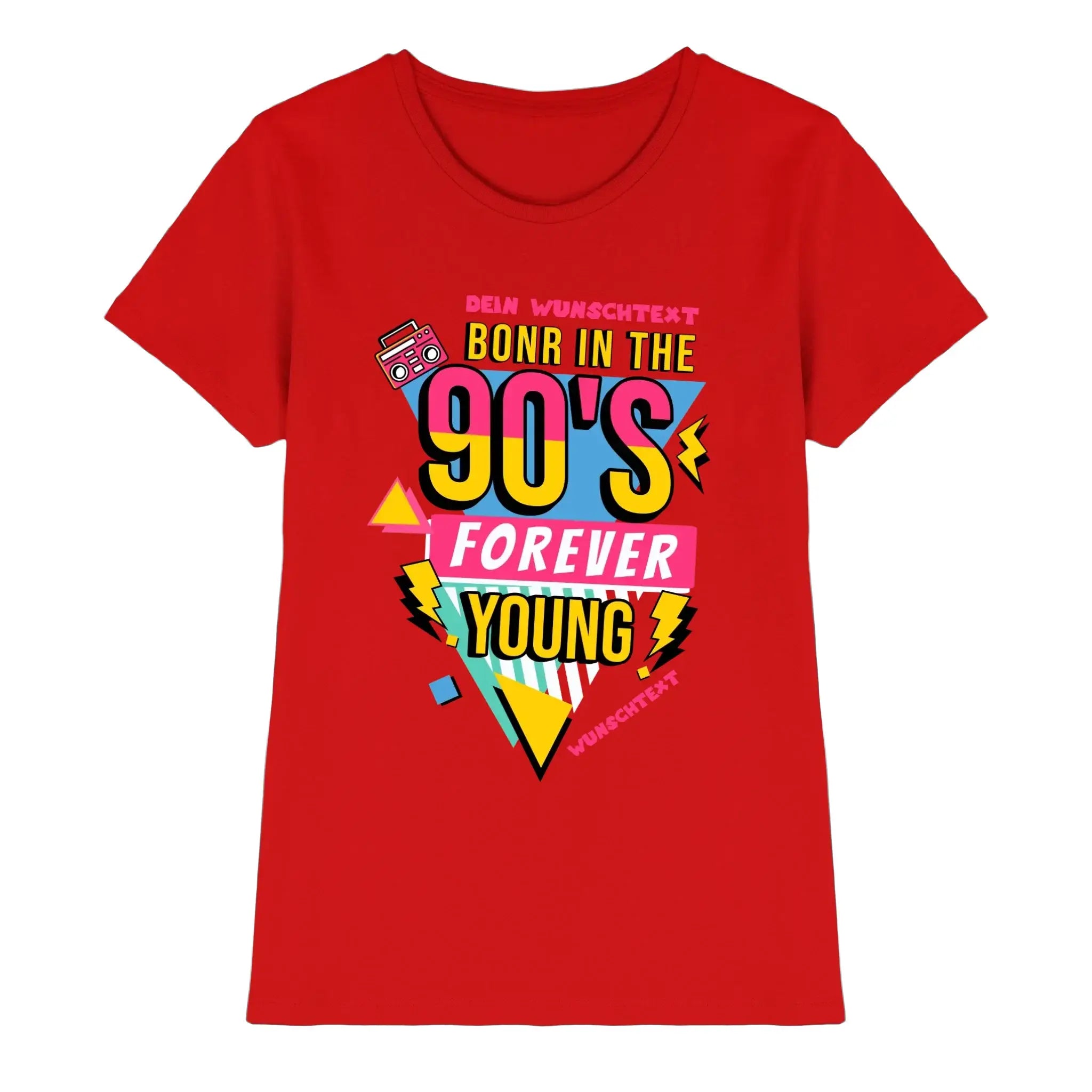 Born in the 90s • mehrere Artikel • ’Statement-Collection’ • Wunschtext • Mein Motiv • Retro - Premium Damen T-Shirt