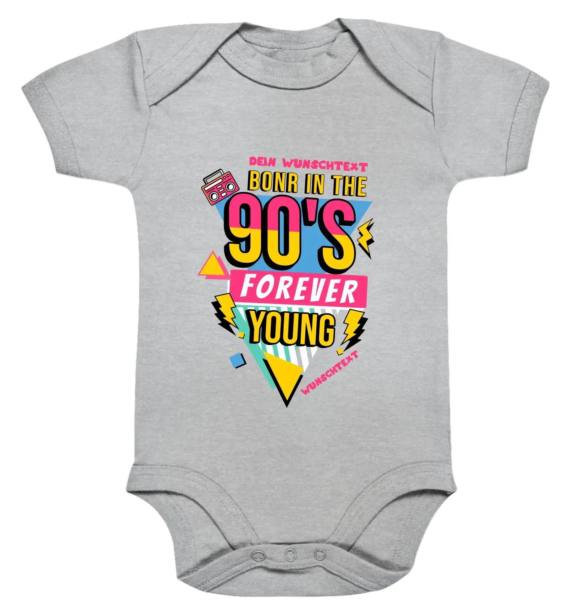 Born in the 90s • mehrere Artikel • ’Statement-Collection’ • Wunschtext • Mein Motiv • Retro - Premium Baby Bodysuit