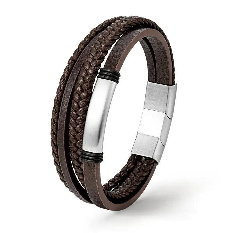 BROWN OLIVE - 19 cm - Armband