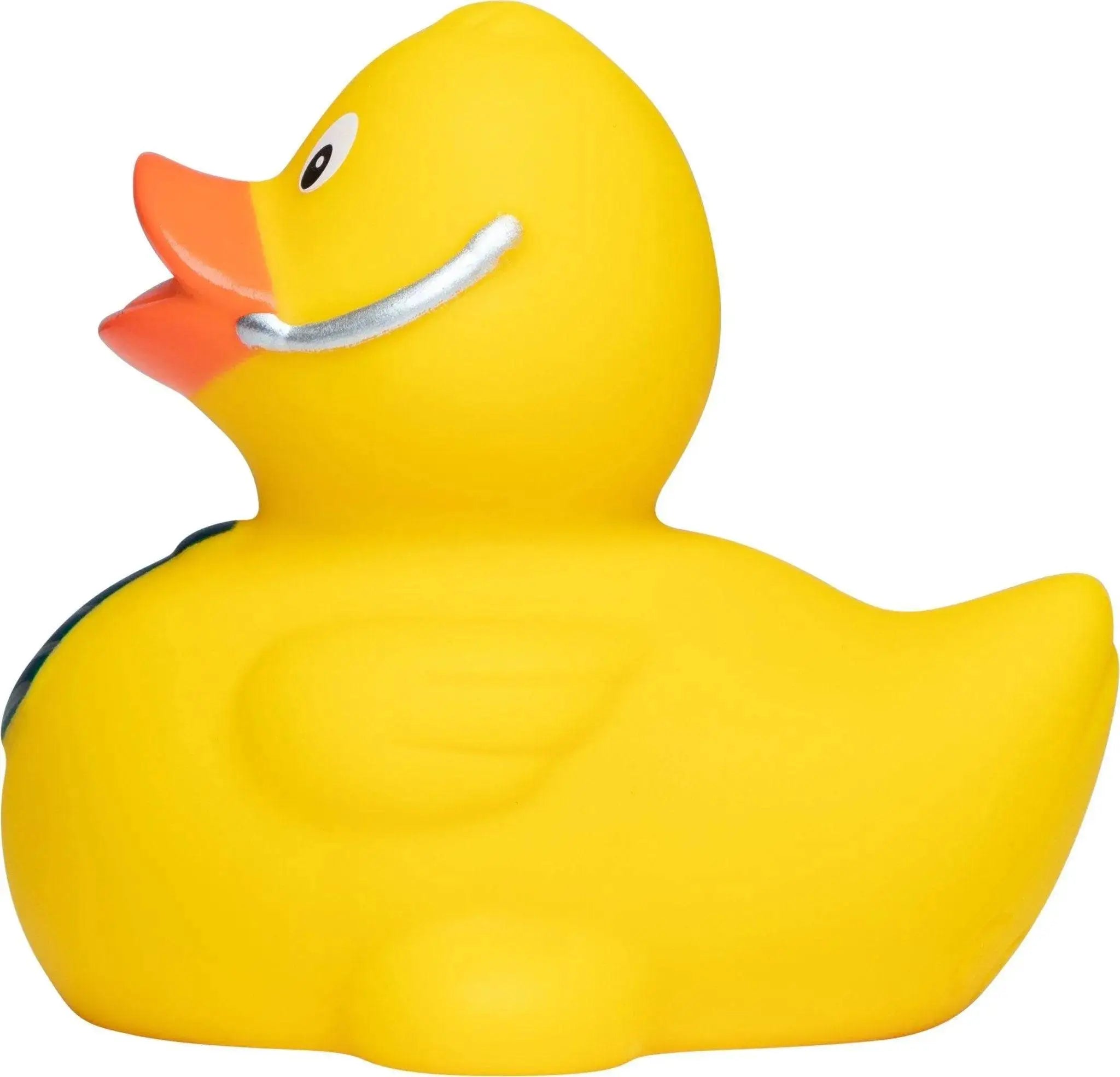classic gelb büro kaufmann job quietsche-ente mit orange beak und silber smile perfect für bath fun