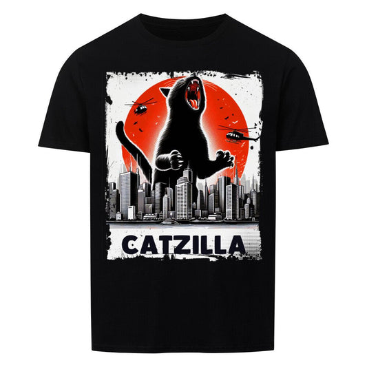 Catzilla - Basic Shirt Unisex - HalloGeschenk.de #geschenkideen# #personalisiert# #geschenk#