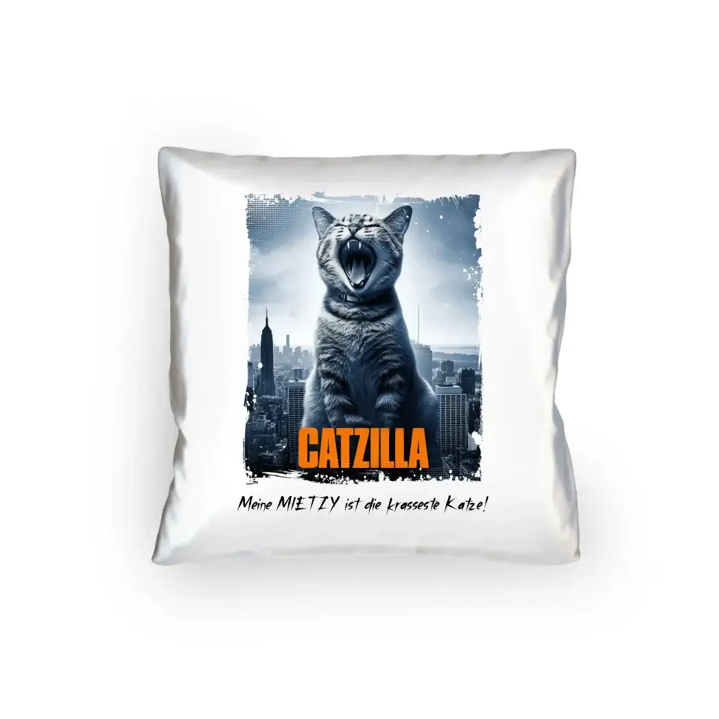 Catzilla • Katze • Kissen 40x40 cm • Exklusivdesign • personalisiert