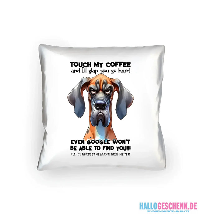 Coffee-Dog • Kaffee • Hund • Kissen 40x40 cm • Exklusivdesign • personalisiert