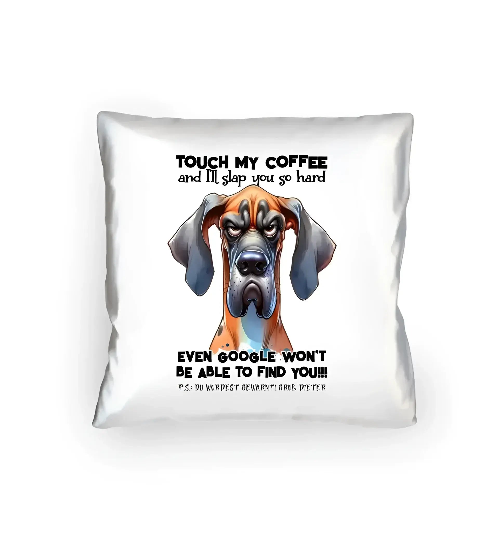 Coffee-Dog • Kaffee • Hund • Kissen 40x40 cm • Exklusivdesign • personalisiert