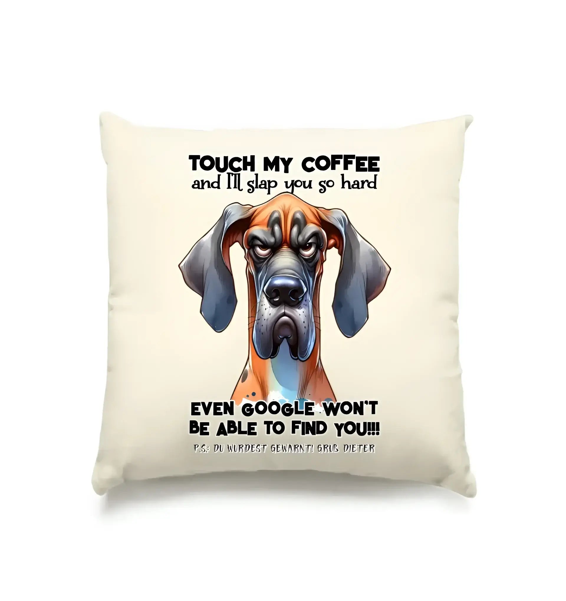 Coffee-Dog • Kaffee • Hund • Kissen 40x40 cm • Exklusivdesign • personalisiert