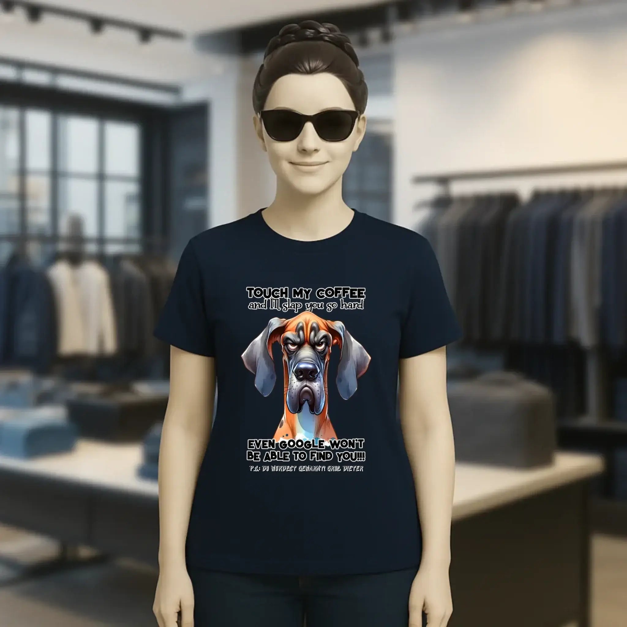 Coffee-Dog • Kaffee • Hund • Ladies Premium T-Shirt XS-2XL aus Bio-Baumwolle für Damen • Exklusivdesign • personalisiert