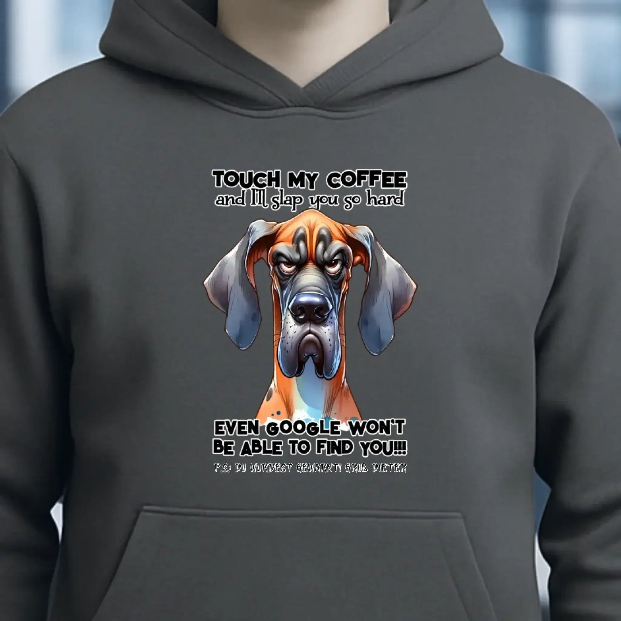 Coffee-Dog • Kaffee • Hund • Unisex Premium Hoodie XS-5XL aus Bio-Baumwolle für Damen & Herren • Exklusivdesign • personalisiert
