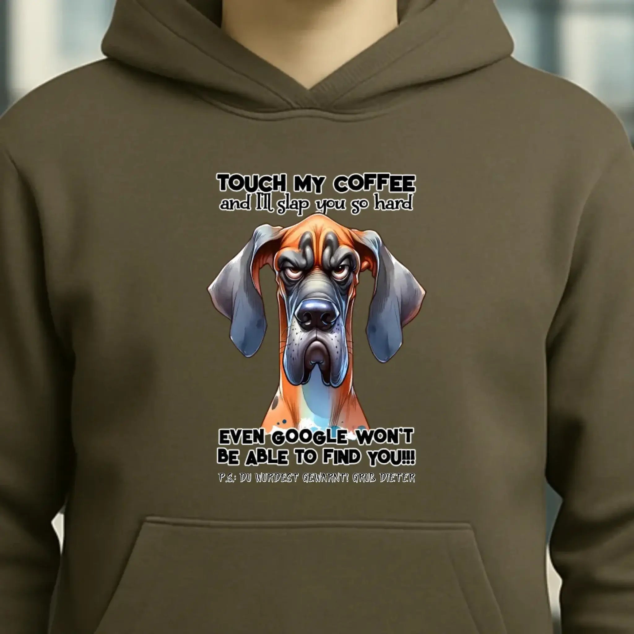 Coffee-Dog • Kaffee • Hund • Unisex Premium Hoodie XS-5XL aus Bio-Baumwolle für Damen & Herren • Exklusivdesign • personalisiert