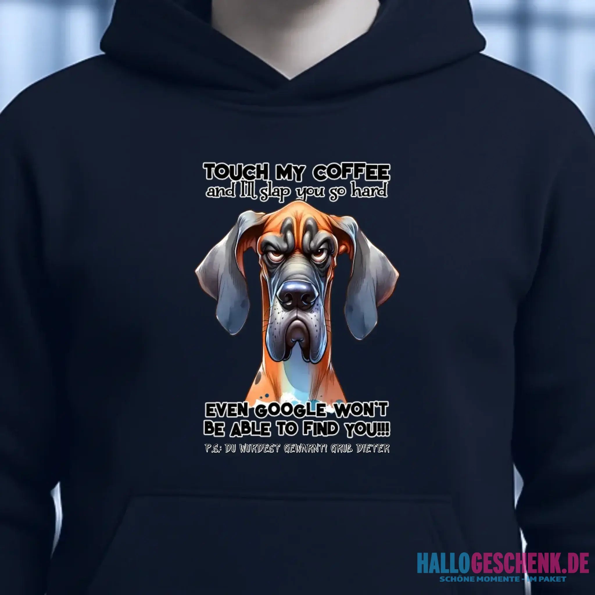 Coffee-Dog • Kaffee • Hund • Unisex Premium Hoodie XS-5XL aus Bio-Baumwolle für Damen & Herren • Exklusivdesign • personalisiert