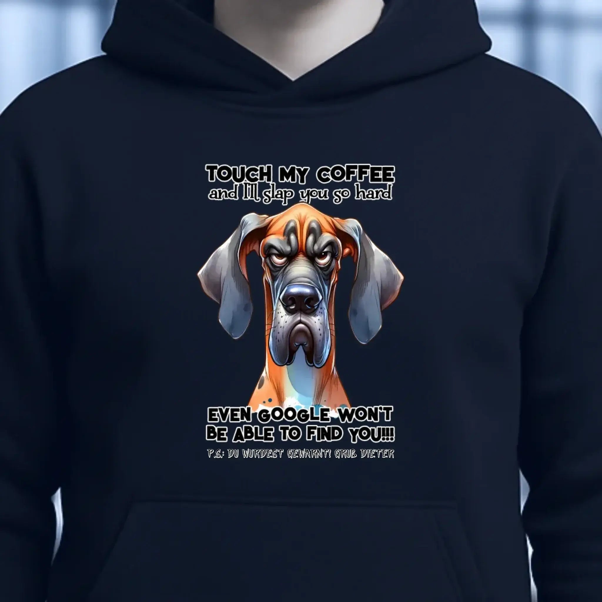 Coffee-Dog • Kaffee • Hund • Unisex Premium Hoodie XS-5XL aus Bio-Baumwolle für Damen & Herren • Exklusivdesign • personalisiert