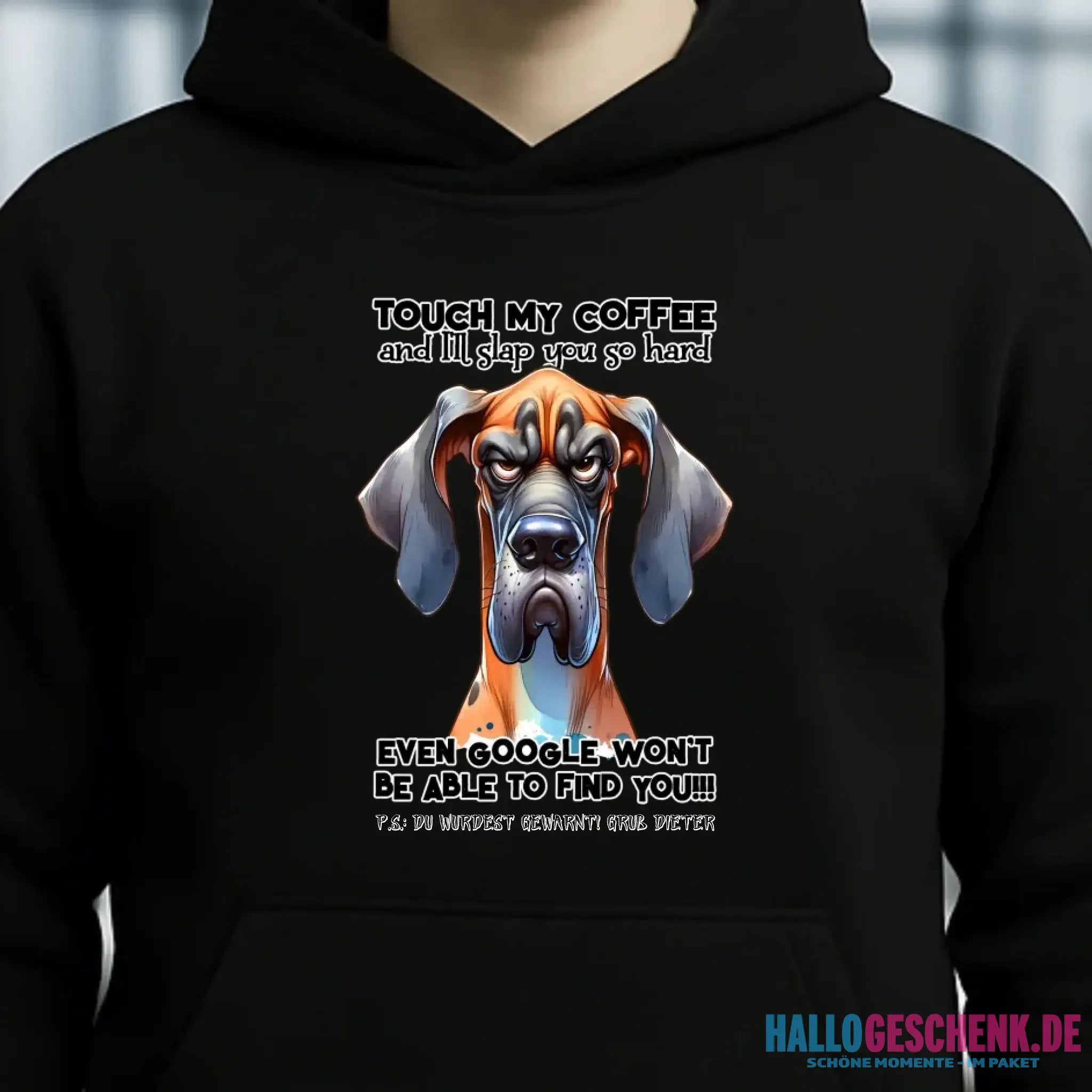 Coffee-Dog • Kaffee • Hund • Unisex Premium Hoodie XS-5XL aus Bio-Baumwolle für Damen & Herren • Exklusivdesign • personalisiert