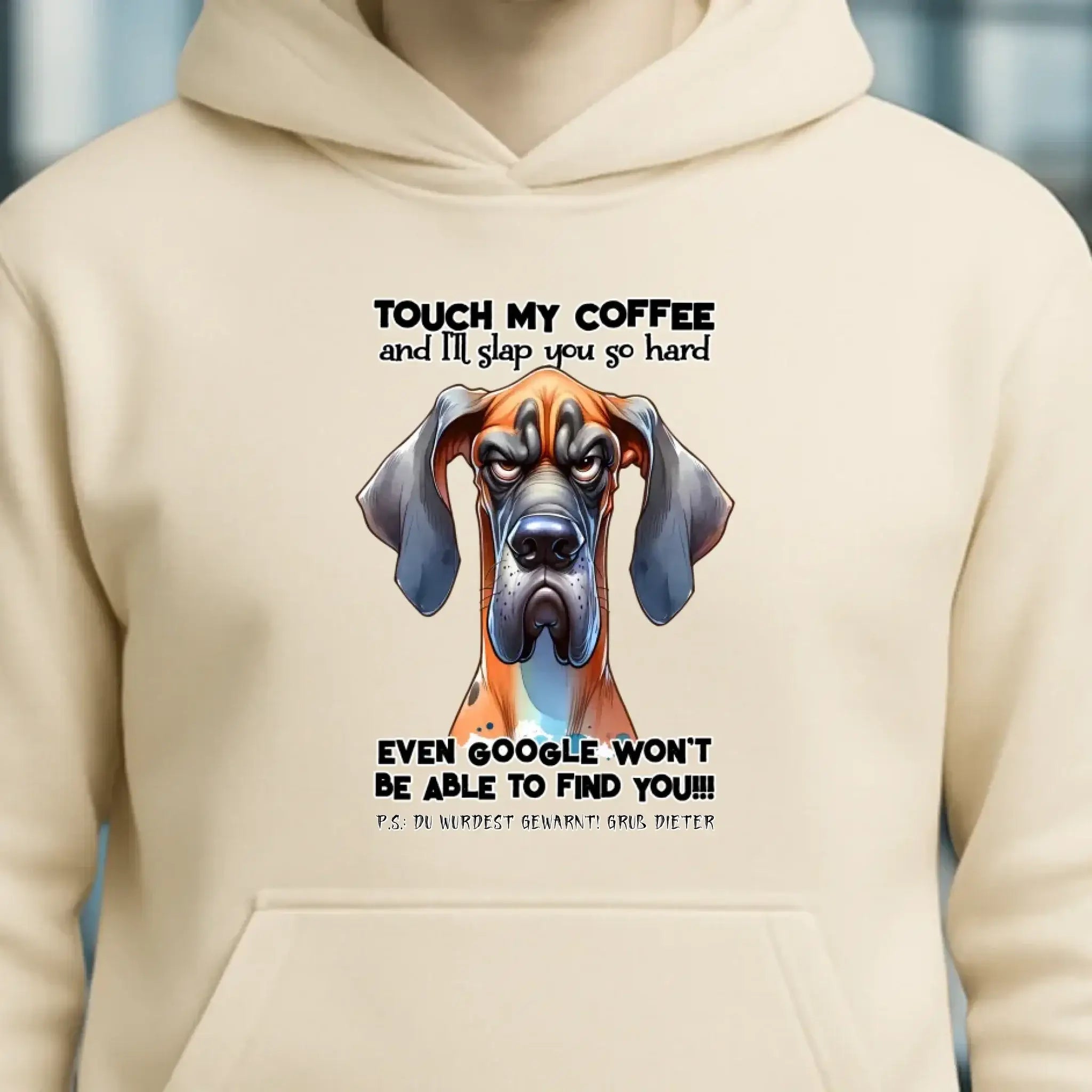 Coffee-Dog • Kaffee • Hund • Unisex Premium Hoodie XS-5XL aus Bio-Baumwolle für Damen & Herren • Exklusivdesign • personalisiert