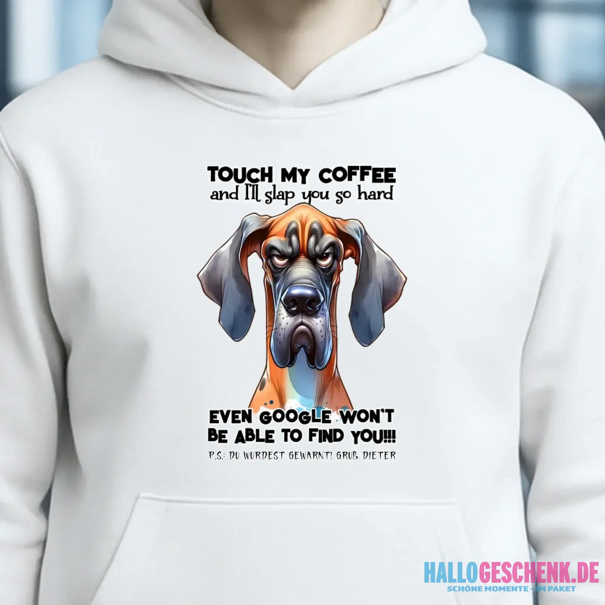 Coffee-Dog • Kaffee • Hund • Unisex Premium Hoodie XS-5XL aus Bio-Baumwolle für Damen & Herren • Exklusivdesign • personalisiert