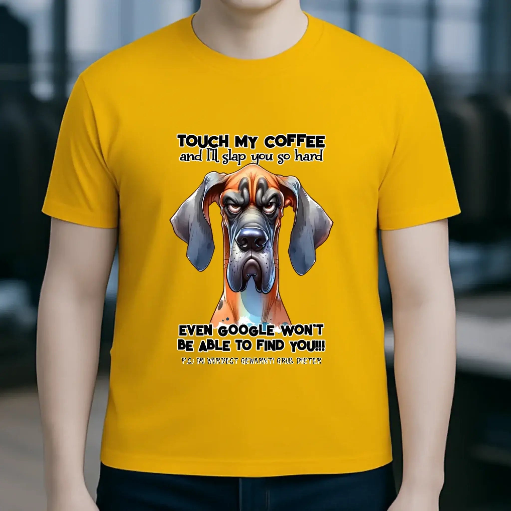 Coffee-Dog • Kaffee • Hund • Unisex Premium T-Shirt XS-5XL aus Bio-Baumwolle für Damen & Herren • Exklusivdesign • personalisiert