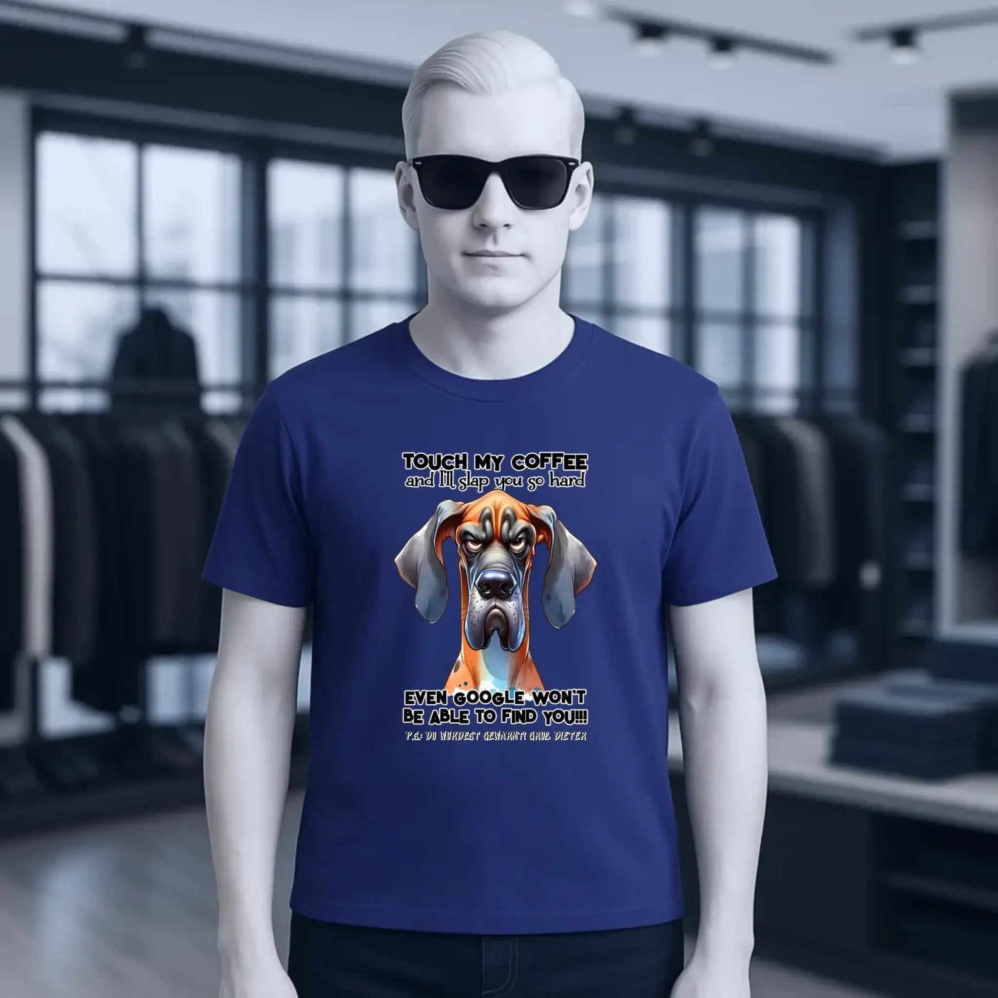 Coffee-Dog • Kaffee • Hund • Unisex Premium T-Shirt XS-5XL aus Bio-Baumwolle für Damen & Herren • Exklusivdesign • personalisiert