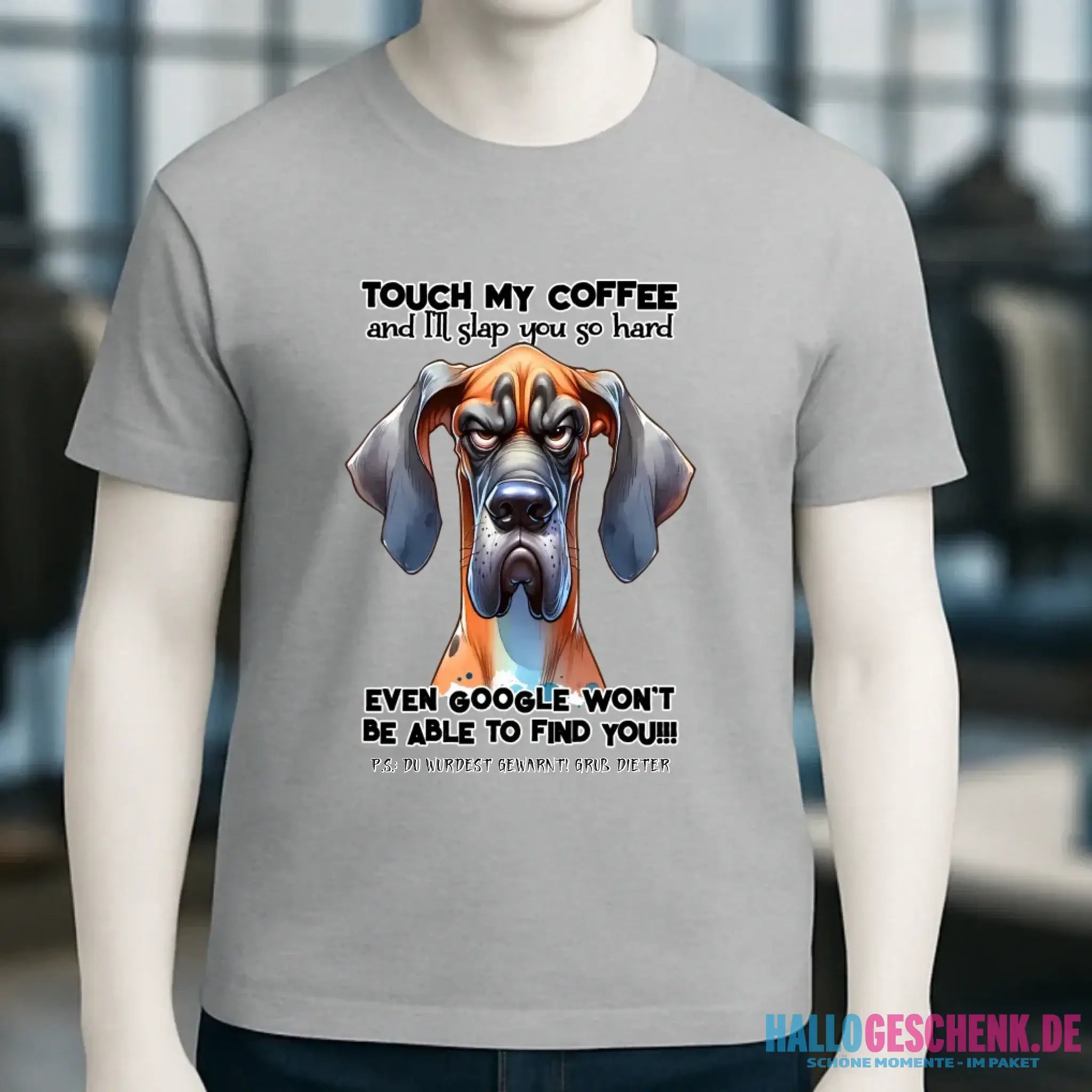 Coffee-Dog • Kaffee • Hund • Unisex Premium T-Shirt XS-5XL aus Bio-Baumwolle für Damen & Herren • Exklusivdesign • personalisiert