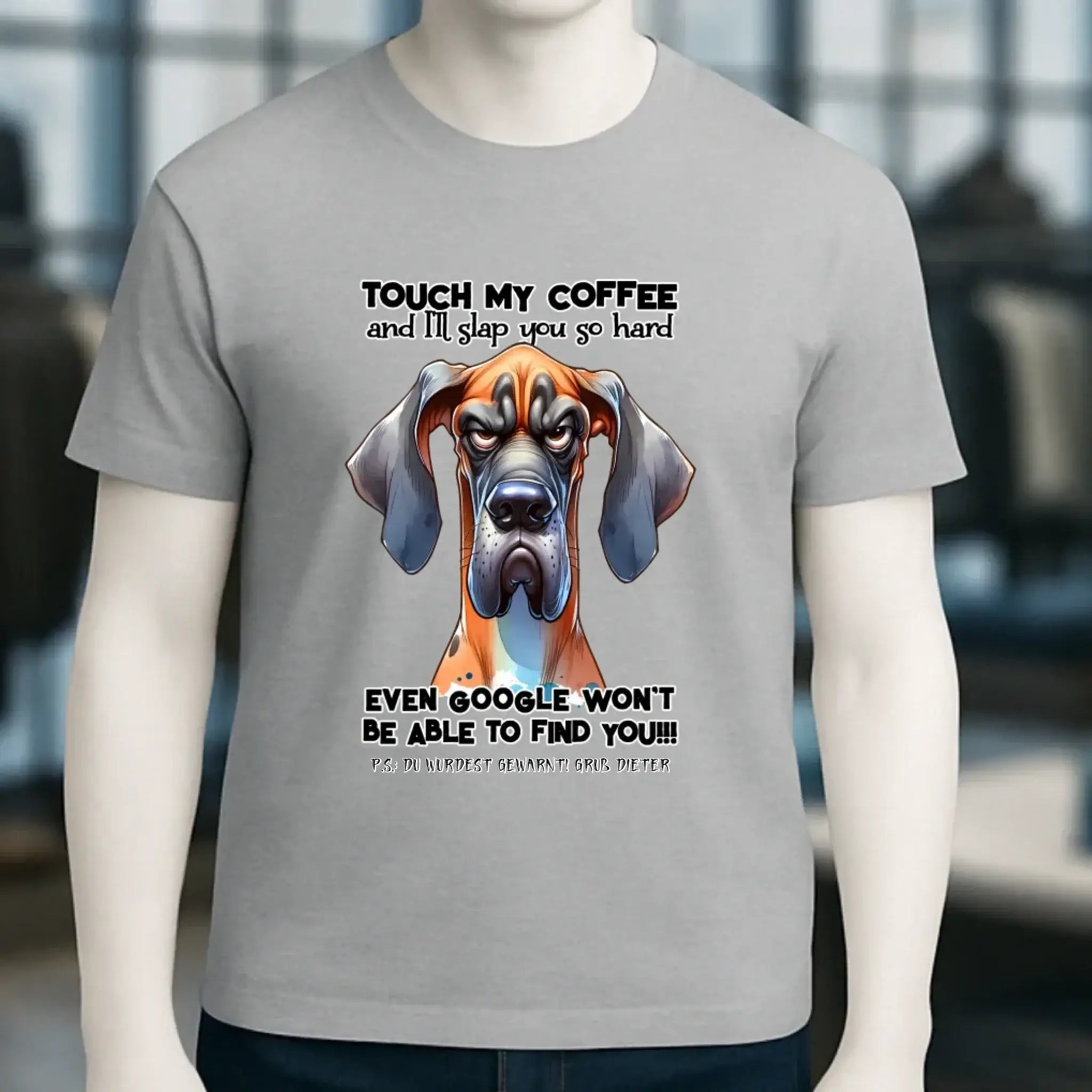 Coffee-Dog • Kaffee • Hund • Unisex Premium T-Shirt XS-5XL aus Bio-Baumwolle für Damen & Herren • Exklusivdesign • personalisiert
