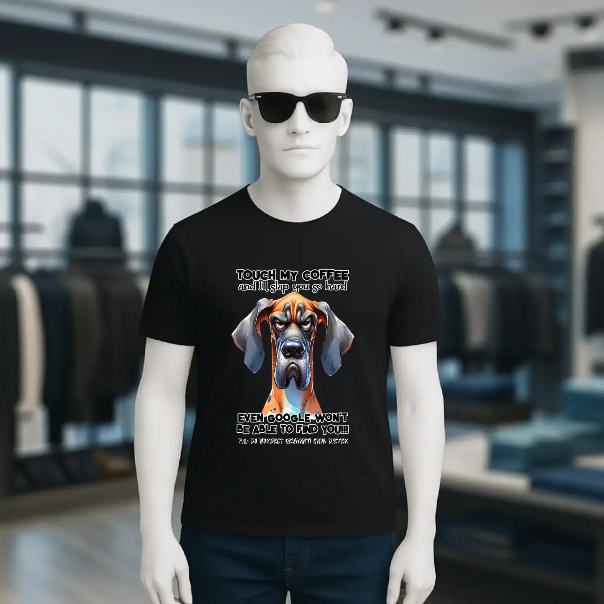 Coffee-Dog • Kaffee • Hund • Unisex Premium T-Shirt XS-5XL aus Bio-Baumwolle für Damen & Herren • Exklusivdesign • personalisiert