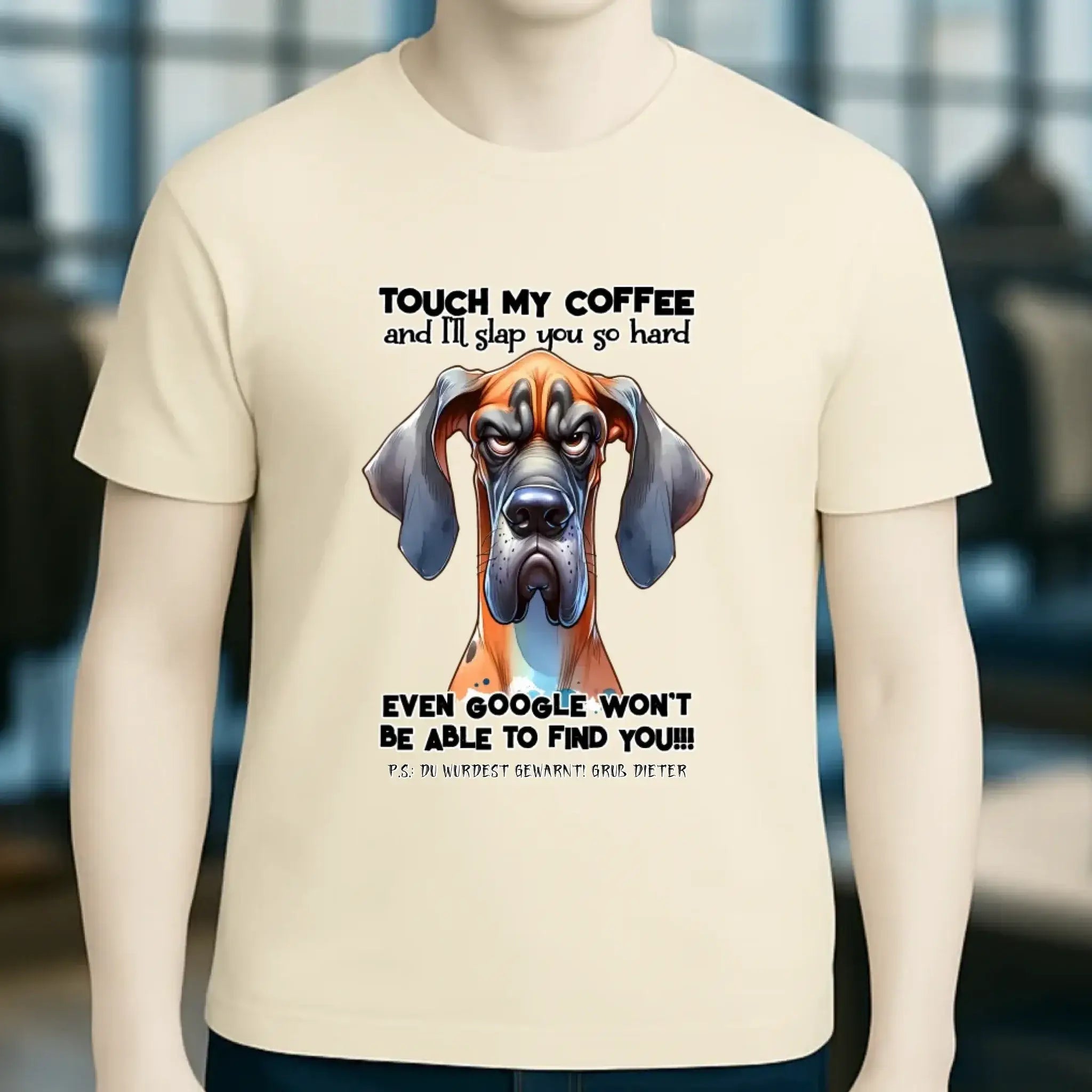 Coffee-Dog • Kaffee • Hund • Unisex Premium T-Shirt XS-5XL aus Bio-Baumwolle für Damen & Herren • Exklusivdesign • personalisiert