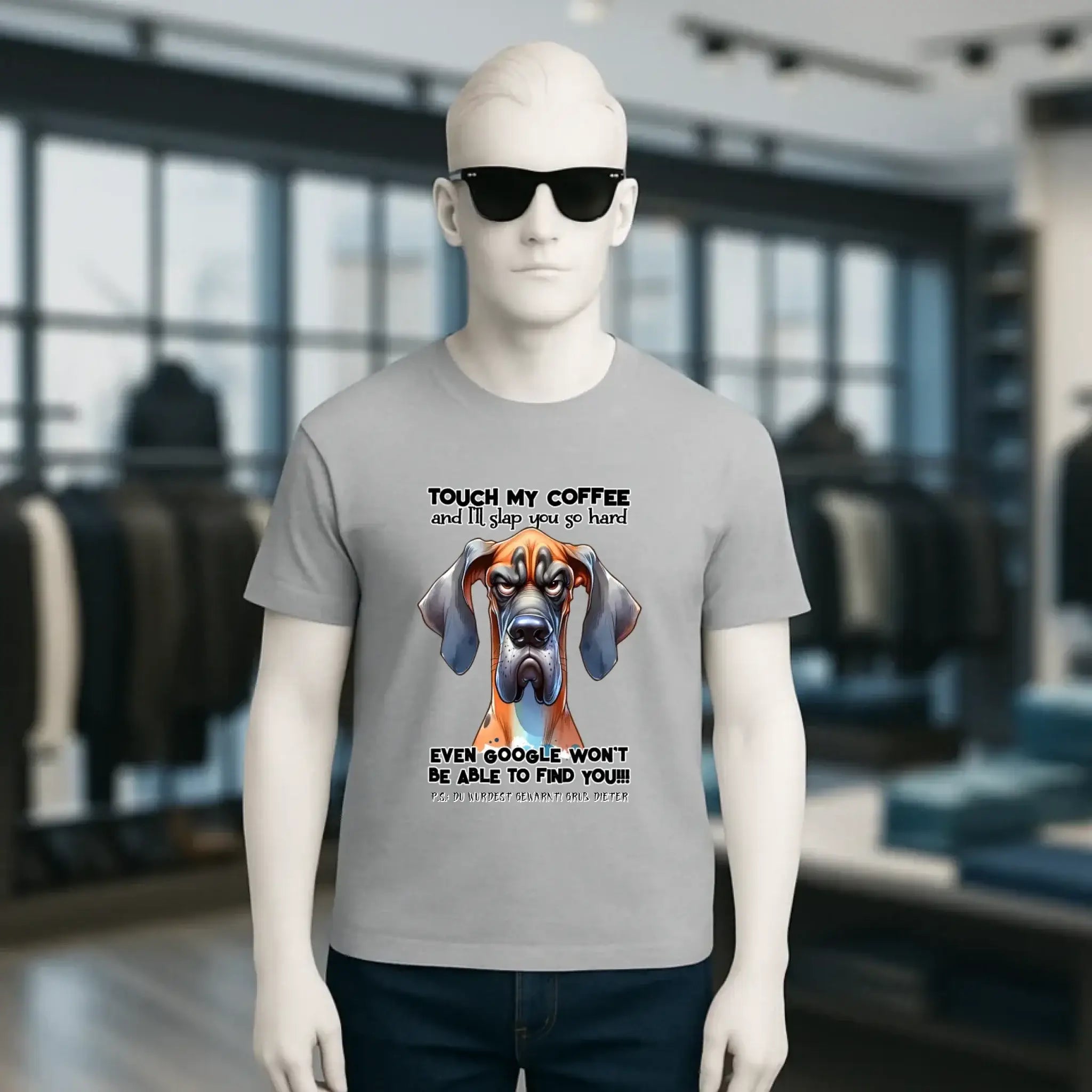 Coffee-Dog • Kaffee • Hund • Unisex Premium T-Shirt XS-5XL aus Bio-Baumwolle für Damen & Herren • Exklusivdesign • personalisiert
