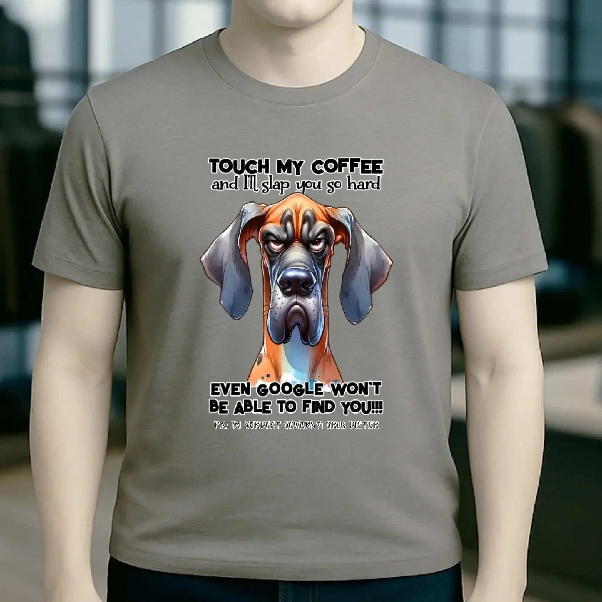 Coffee-Dog • Kaffee • Hund • Unisex Premium T-Shirt XS-5XL aus Bio-Baumwolle für Damen & Herren • Exklusivdesign • personalisiert