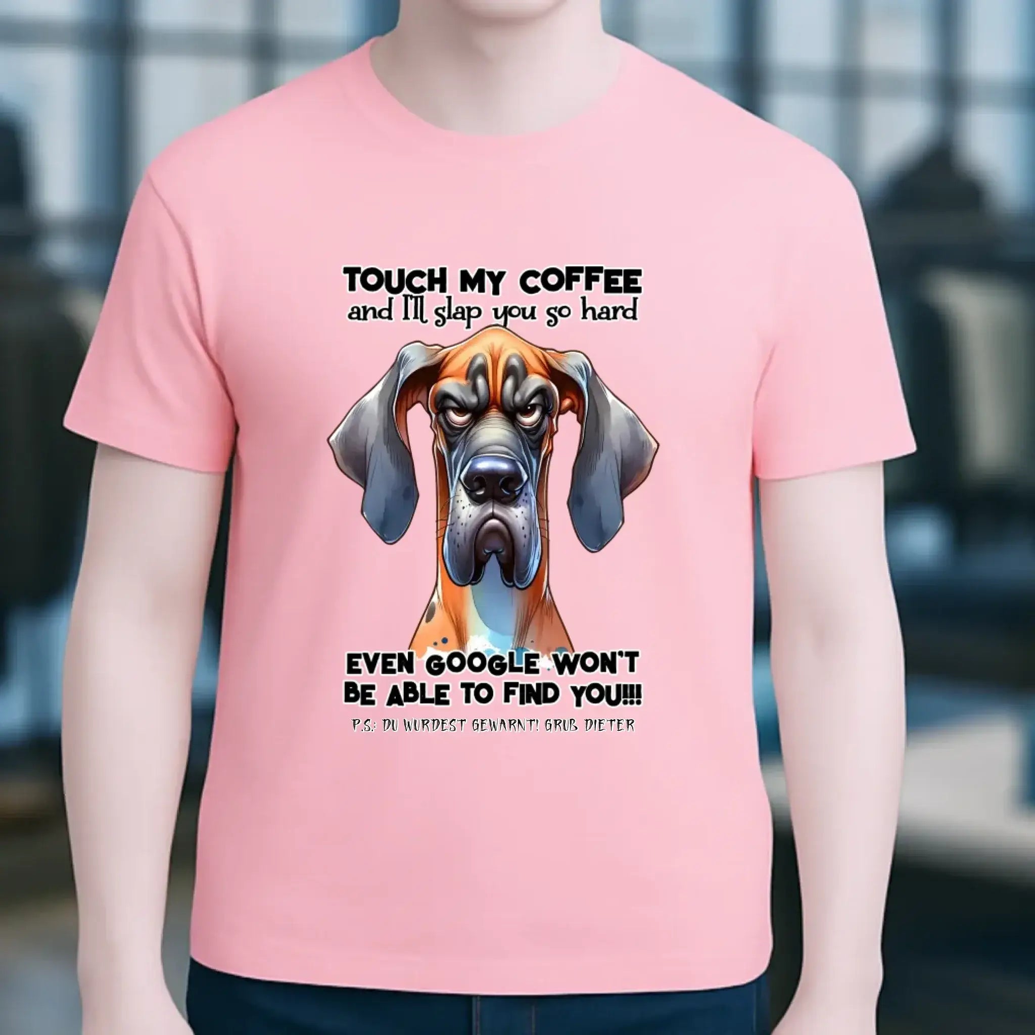 Coffee-Dog • Kaffee • Hund • Unisex Premium T-Shirt XS-5XL aus Bio-Baumwolle für Damen & Herren • Exklusivdesign • personalisiert