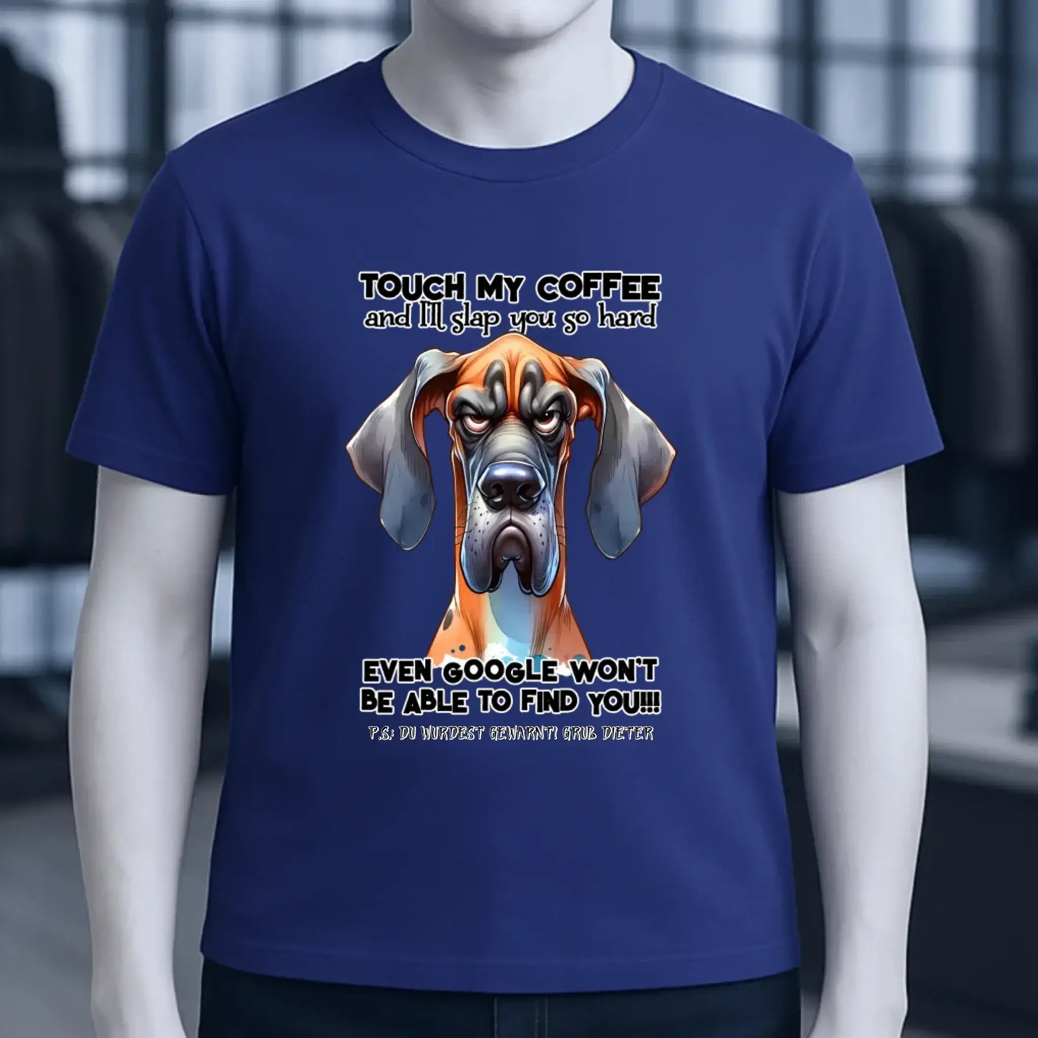 Coffee-Dog • Kaffee • Hund • Unisex Premium T-Shirt XS-5XL aus Bio-Baumwolle für Damen & Herren • Exklusivdesign • personalisiert