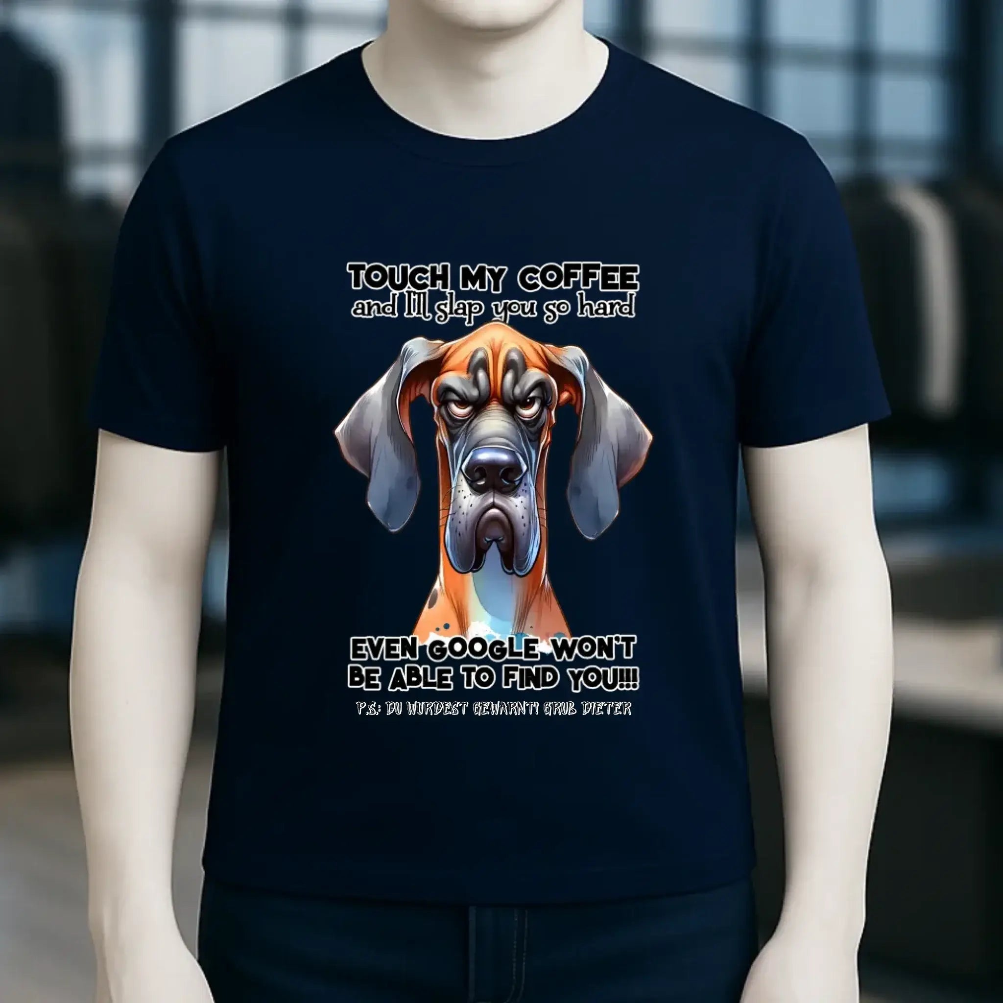 Coffee-Dog • Kaffee • Hund • Unisex Premium T-Shirt XS-5XL aus Bio-Baumwolle für Damen & Herren • Exklusivdesign • personalisiert