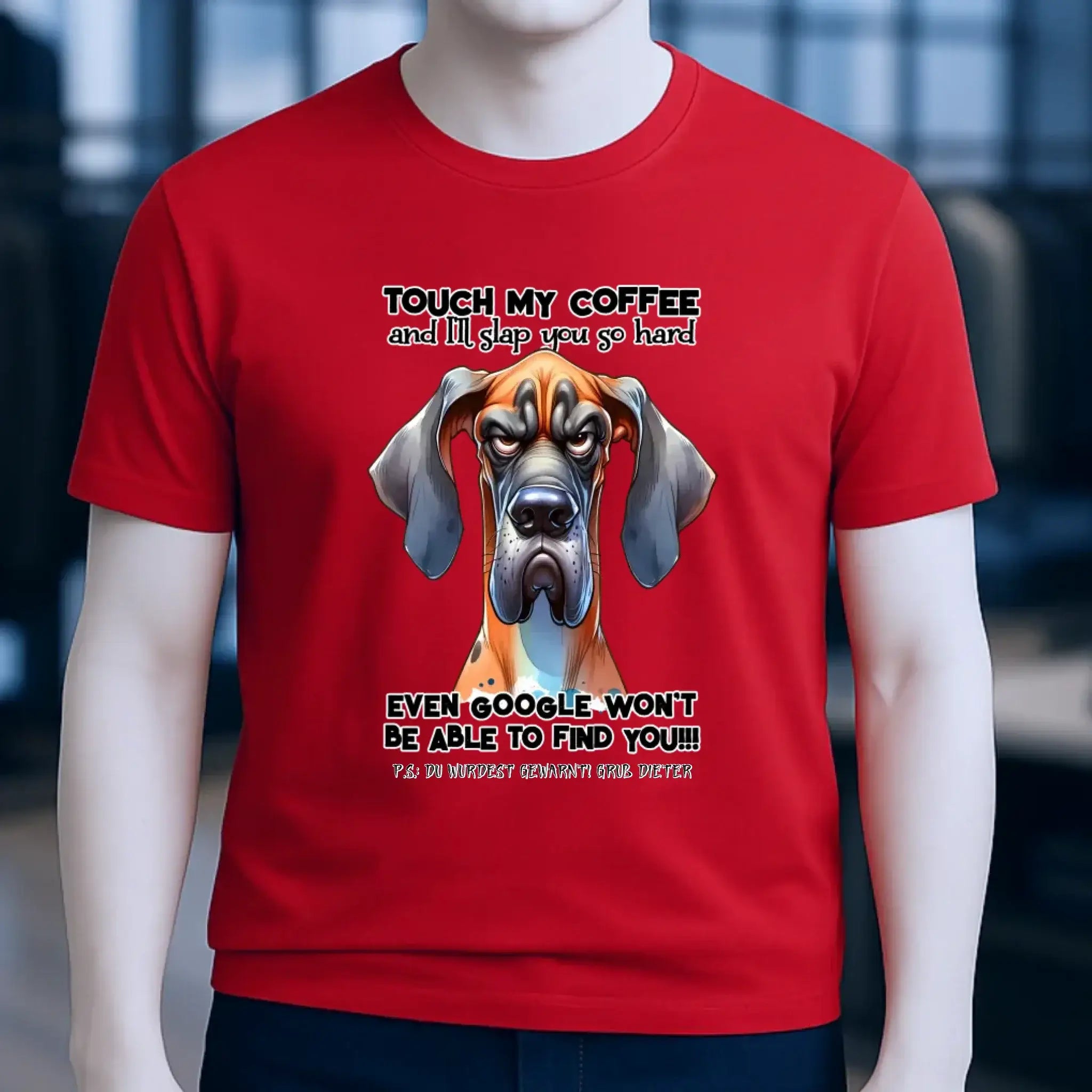 Coffee-Dog • Kaffee • Hund • Unisex Premium T-Shirt XS-5XL aus Bio-Baumwolle für Damen & Herren • Exklusivdesign • personalisiert