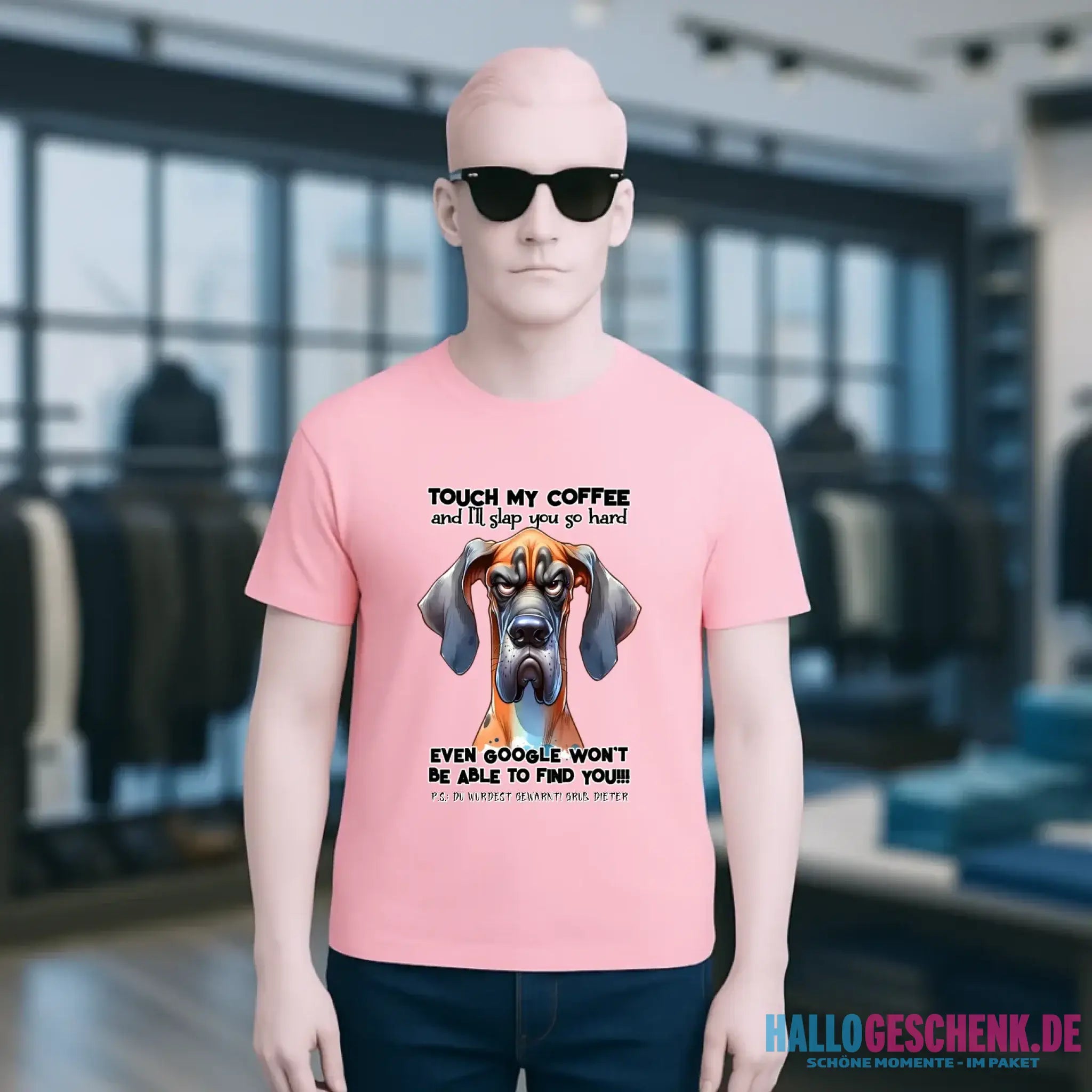 Coffee-Dog • Kaffee • Hund • Unisex Premium T-Shirt XS-5XL aus Bio-Baumwolle für Damen & Herren • Exklusivdesign • personalisiert
