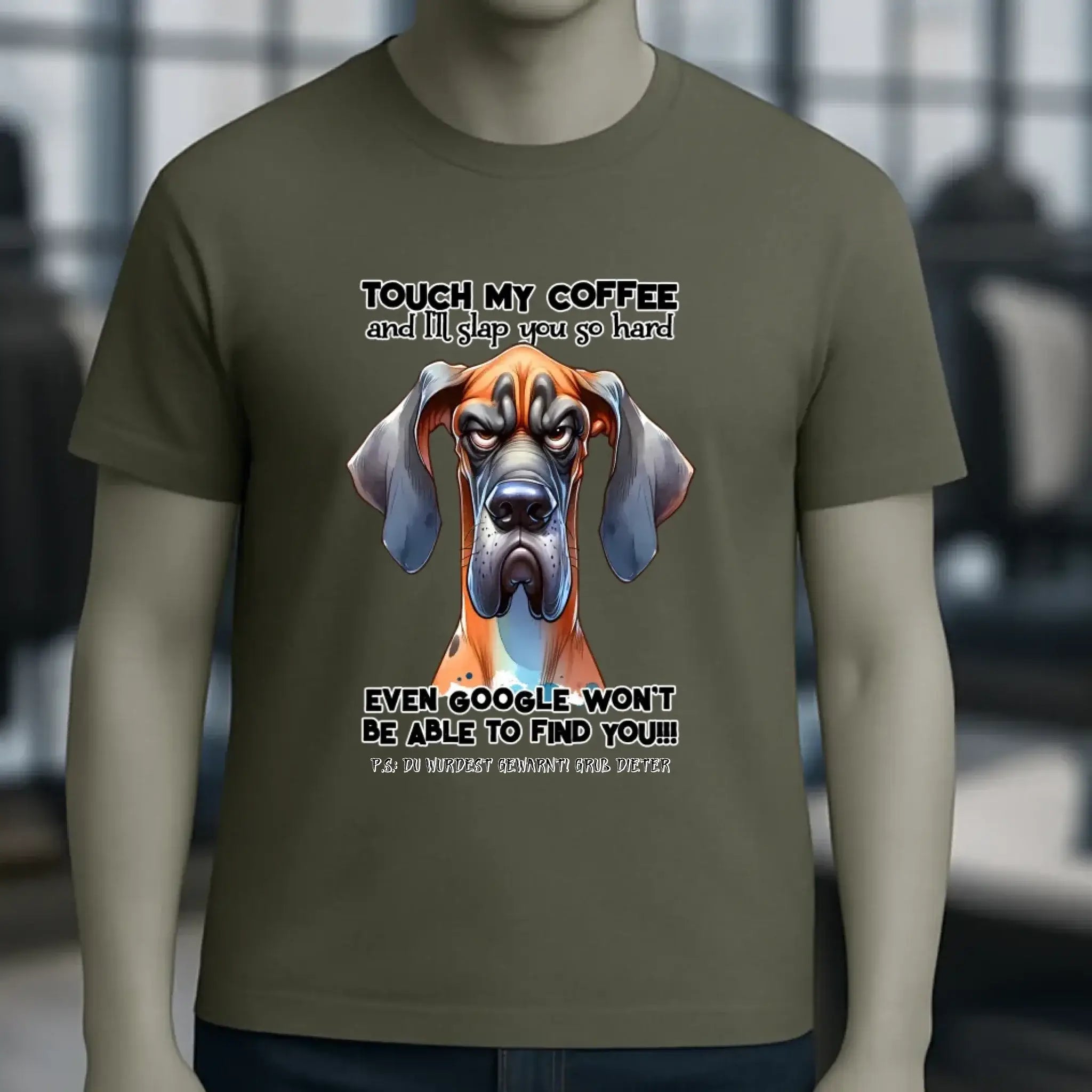 Coffee-Dog • Kaffee • Hund • Unisex Premium T-Shirt XS-5XL aus Bio-Baumwolle für Damen & Herren • Exklusivdesign • personalisiert