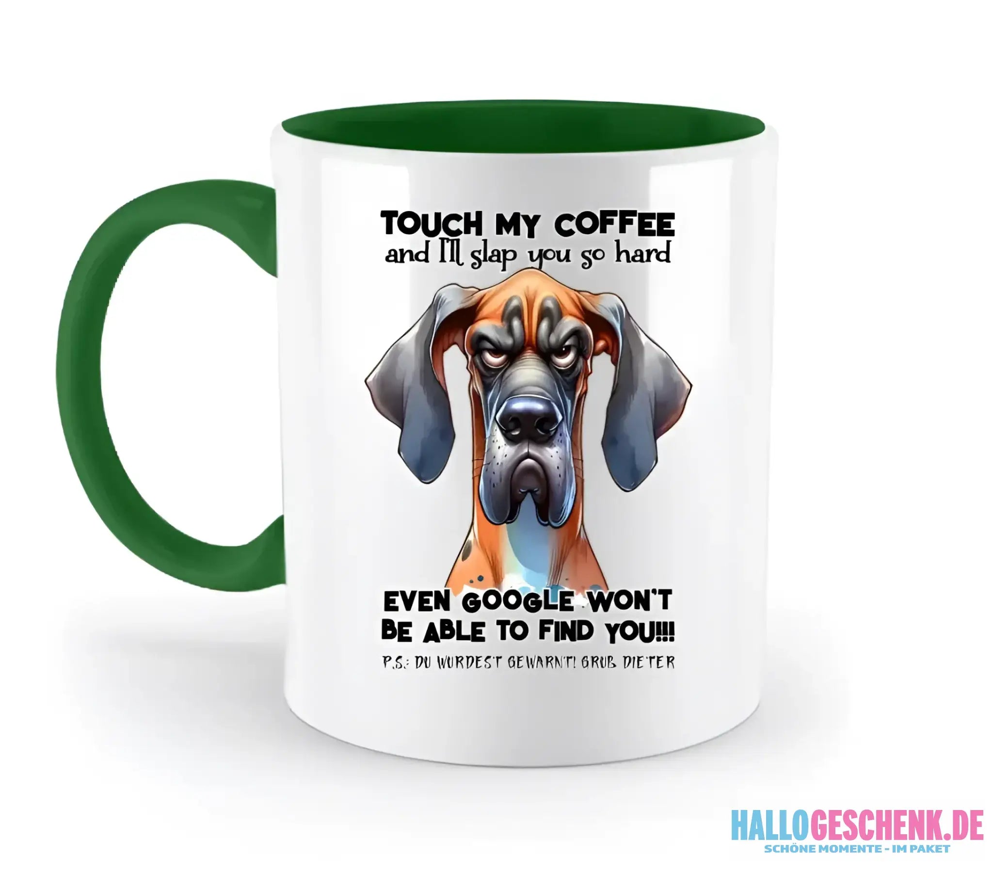 Coffee-Dog • Kaffee • Hund • zweifarbige Tasse • Exklusivdesign • personalisiert